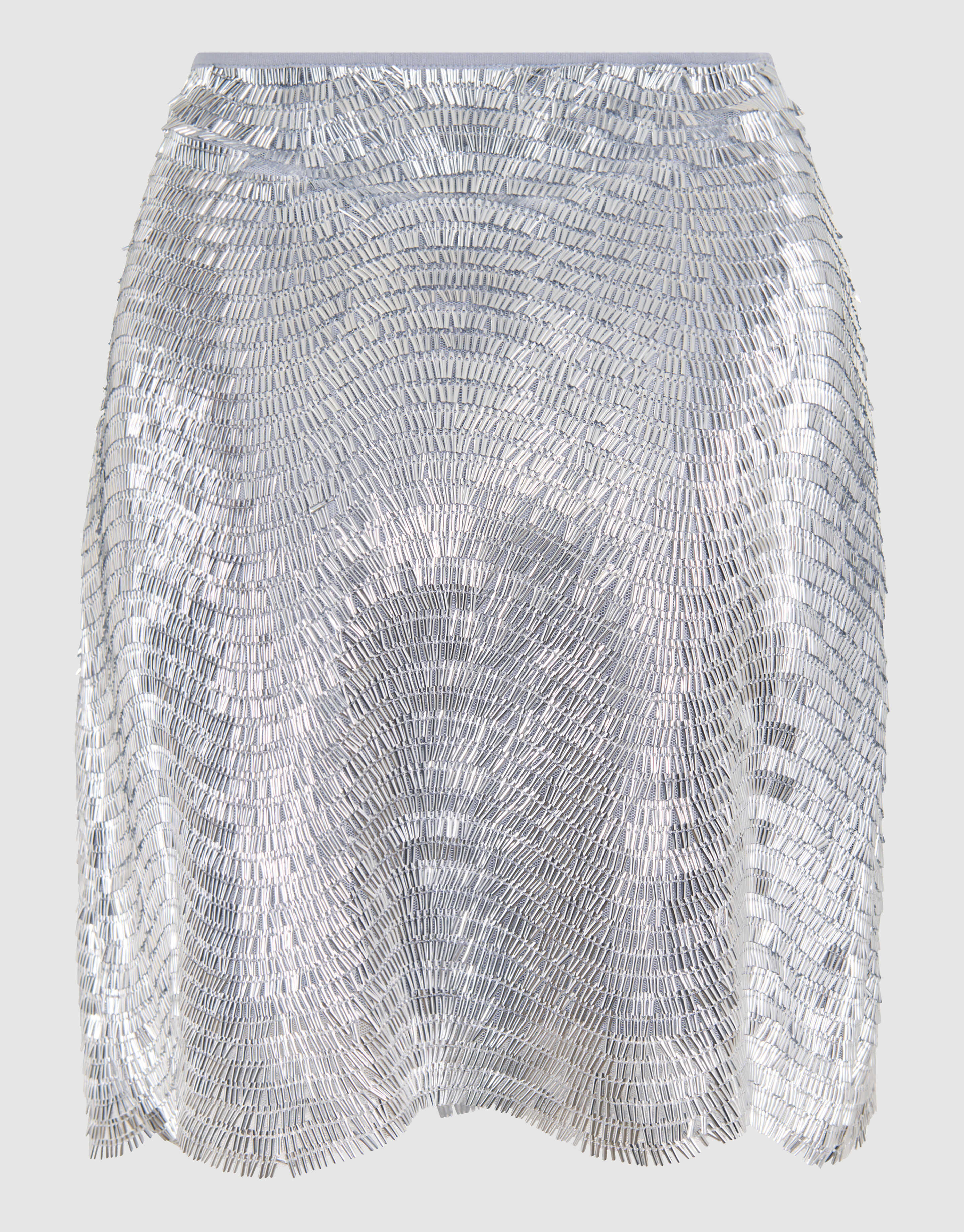 Metallischer Minirock Silber von Monica SHOEBY WOMEN
