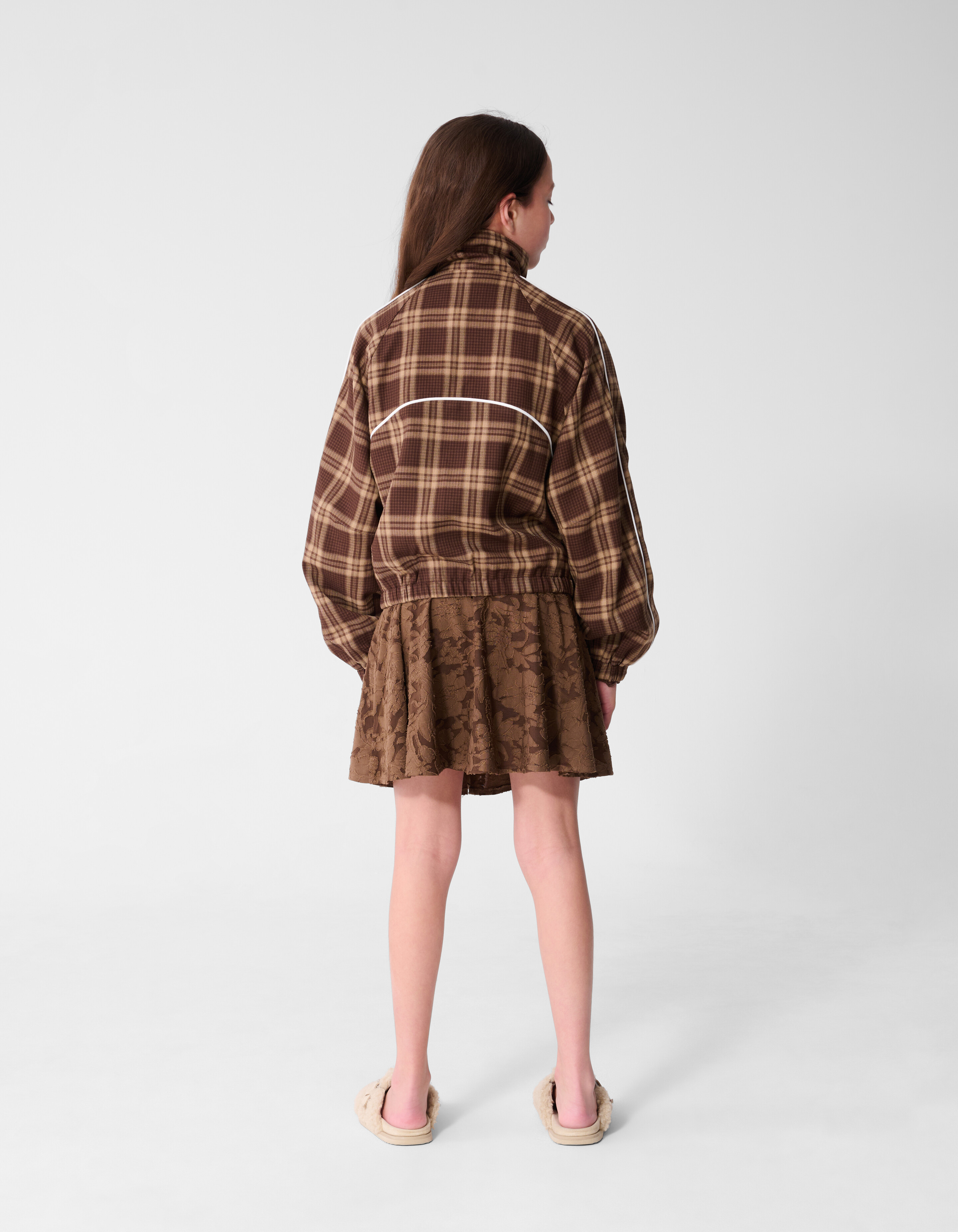 Sportliche Karojacke in Braun SHOEBY GIRLS