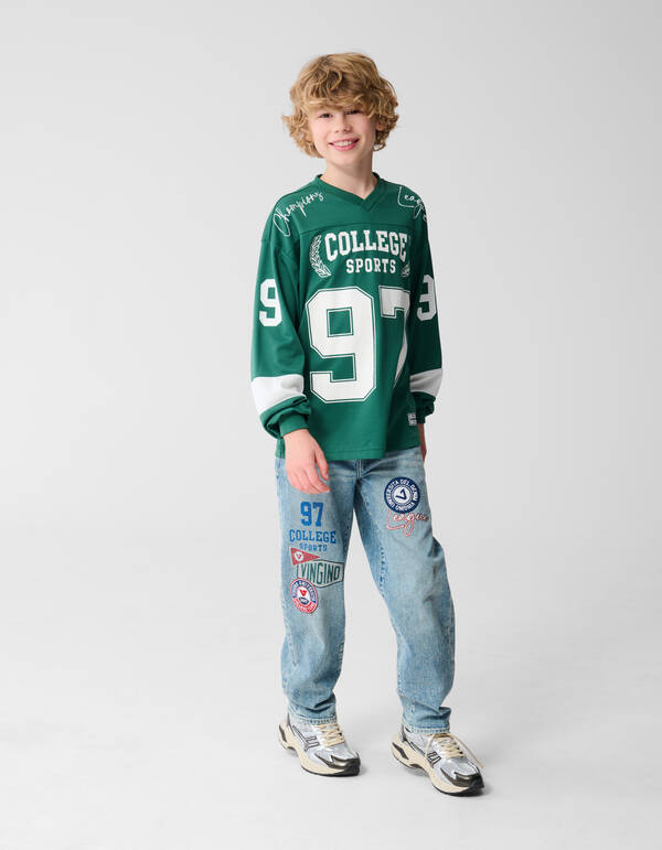 Embleem Relaxed Fit Jeans Blau SHOEBY BOYS