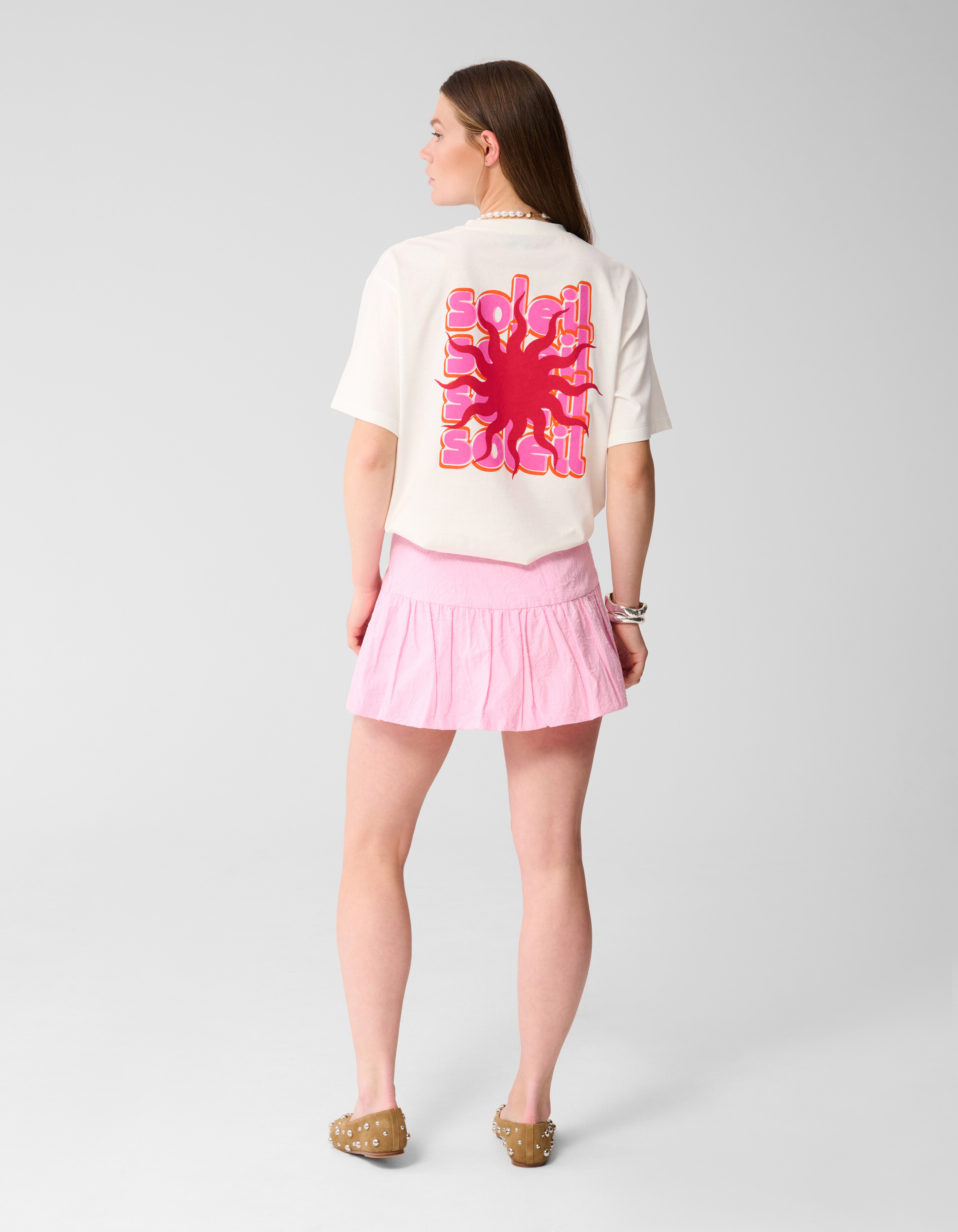 Blumenkordel Ballon Minirock Rosa SHOEBY WOMEN