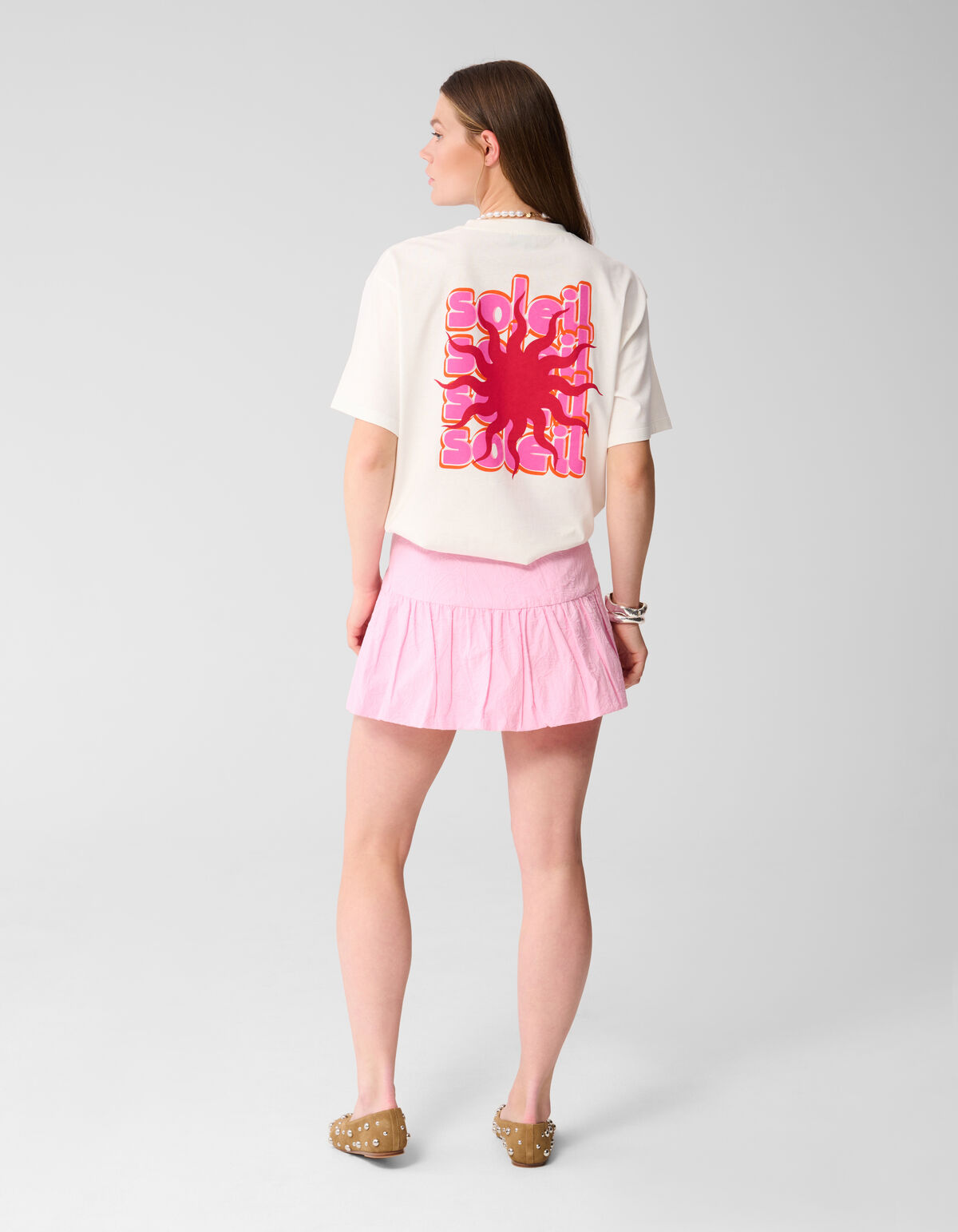 Blumenkordel Ballon Minirock Rosa SHOEBY WOMEN