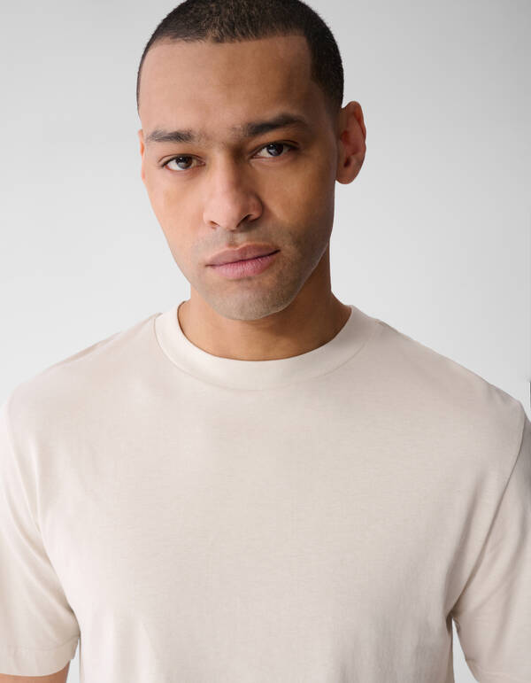 Line Artwork T-Shirt Hellgrau SHOEBY MEN