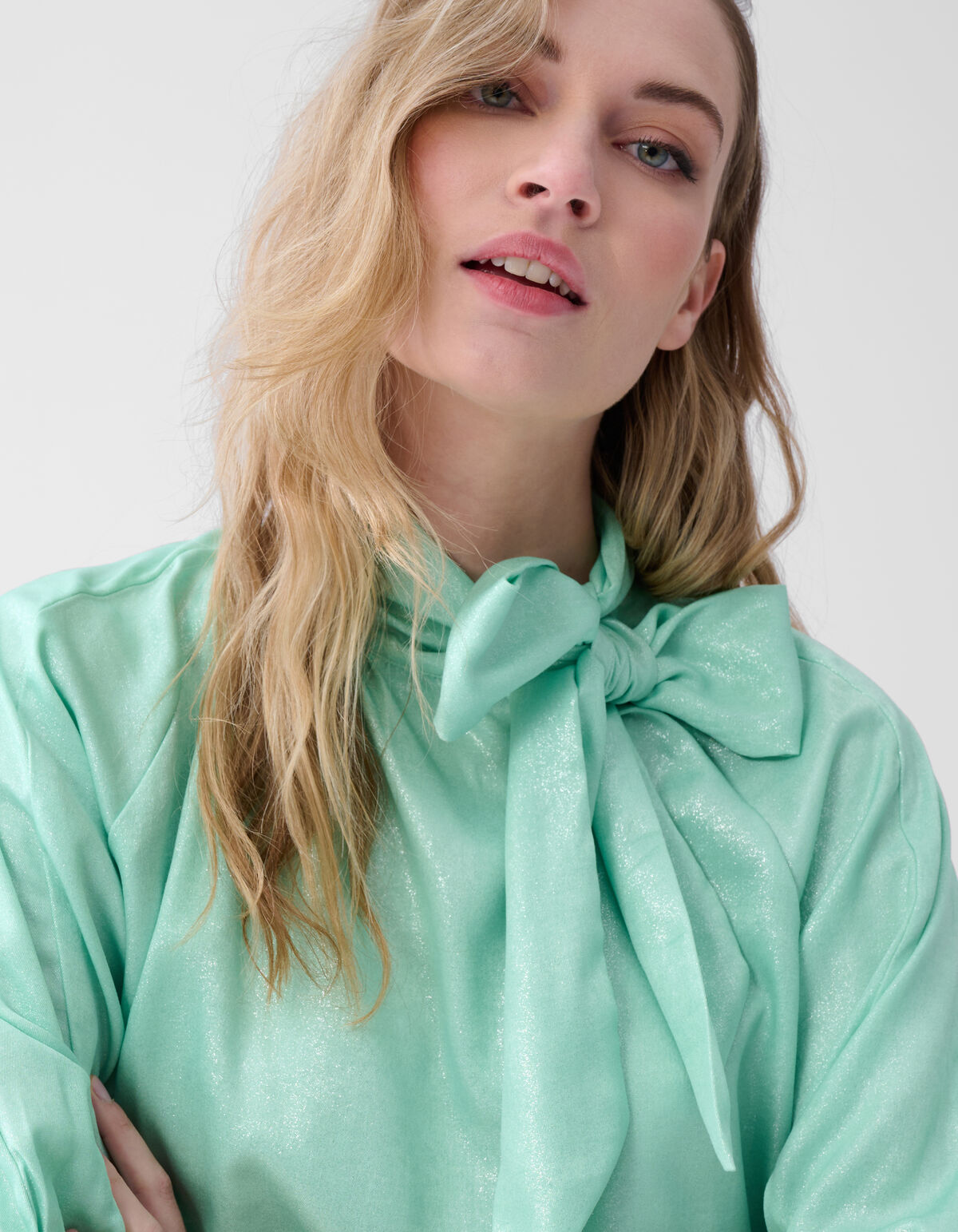 Shine Bluse Hellgr&uuml;n SHOEBY WOMEN