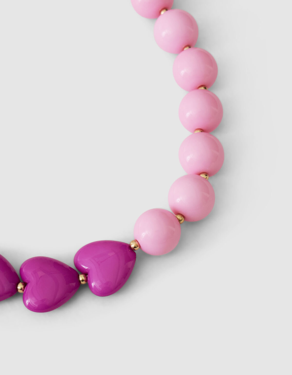 Herzkette Rosa/Lila SHOEBY ACCESSOIRES