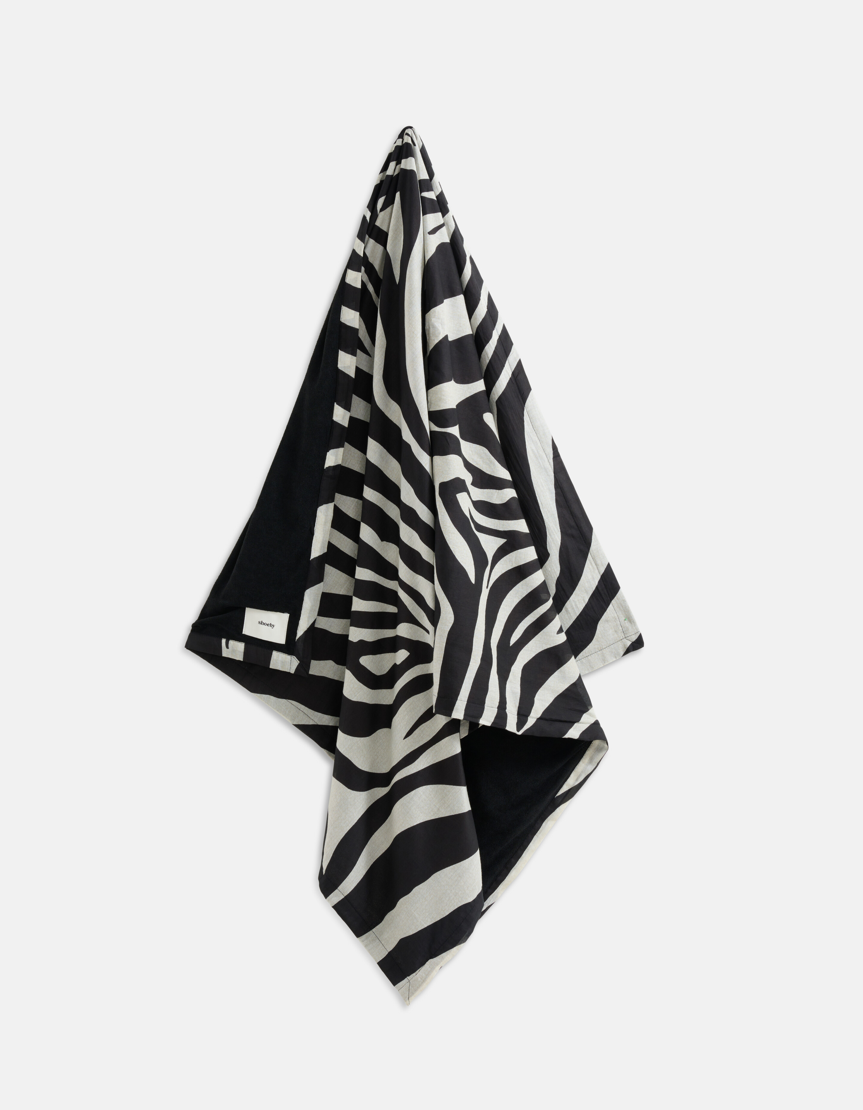 Zebra Print Badetuch Schwarz/Weiß SHOEBY ACCESSOIRES