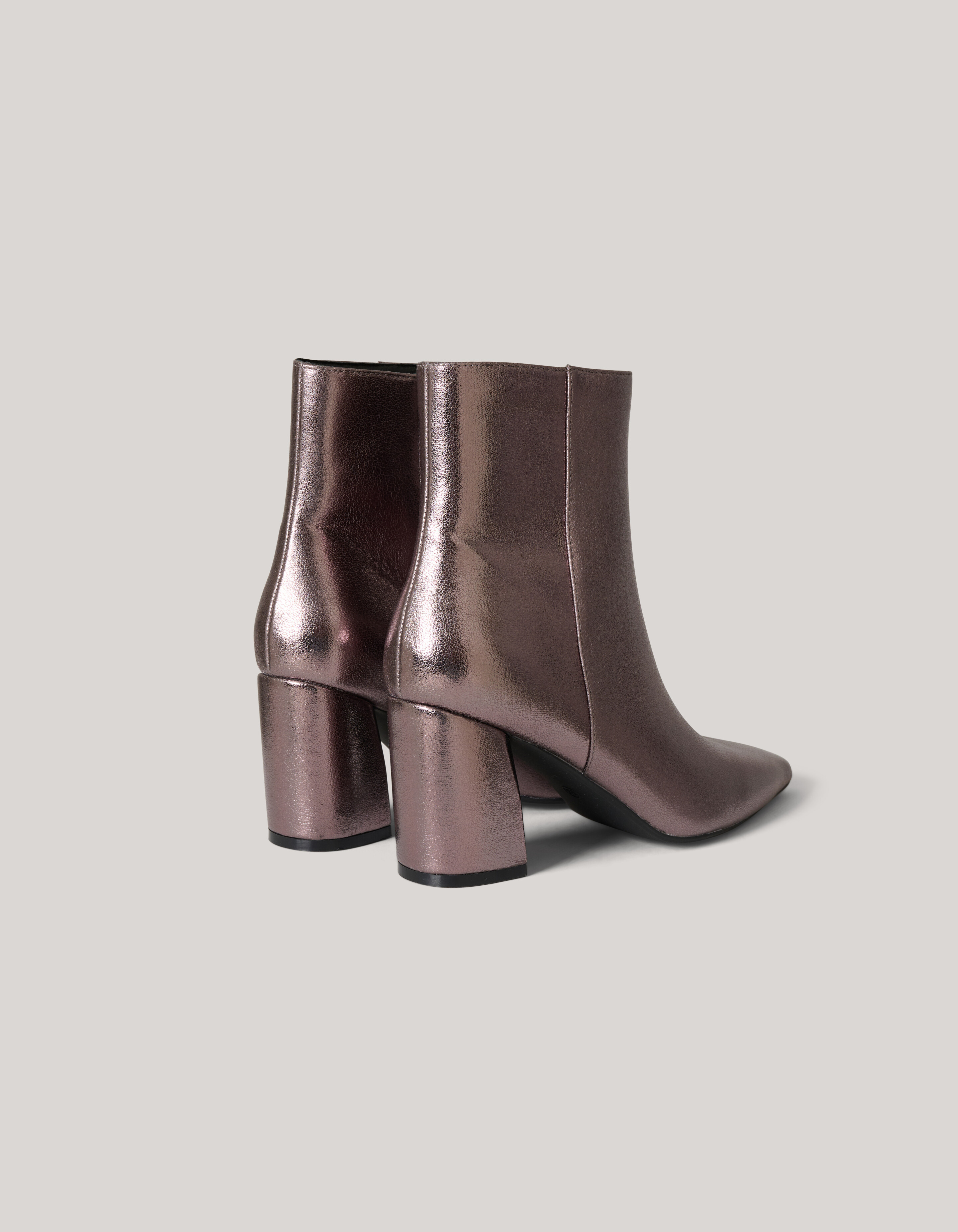 Metallic-Stiefeletten Silber SHOEBY SHOES