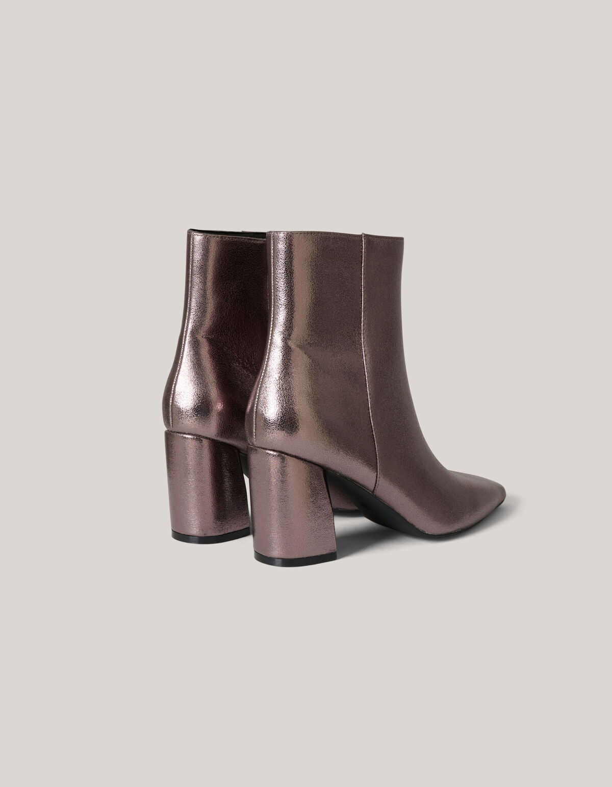 Metallic-Stiefeletten Silber SHOEBY SHOES