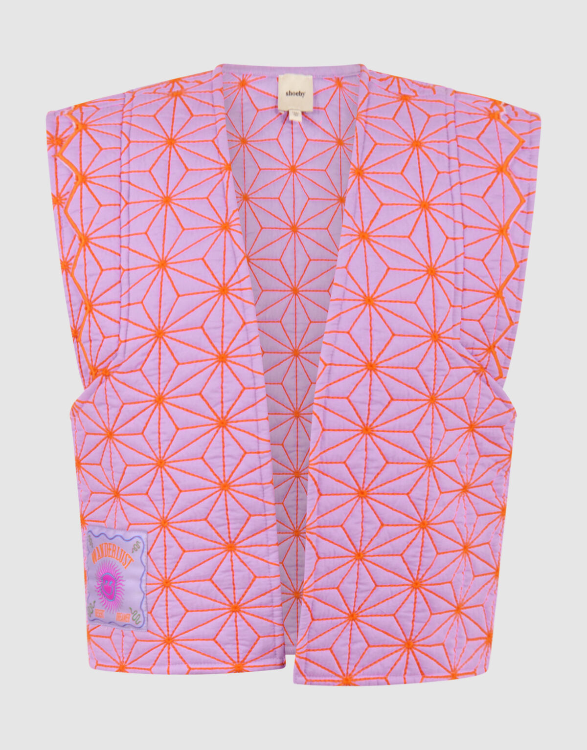 Gilet mit gen&auml;hter Textur Hellviolett SHOEBY GIRLS