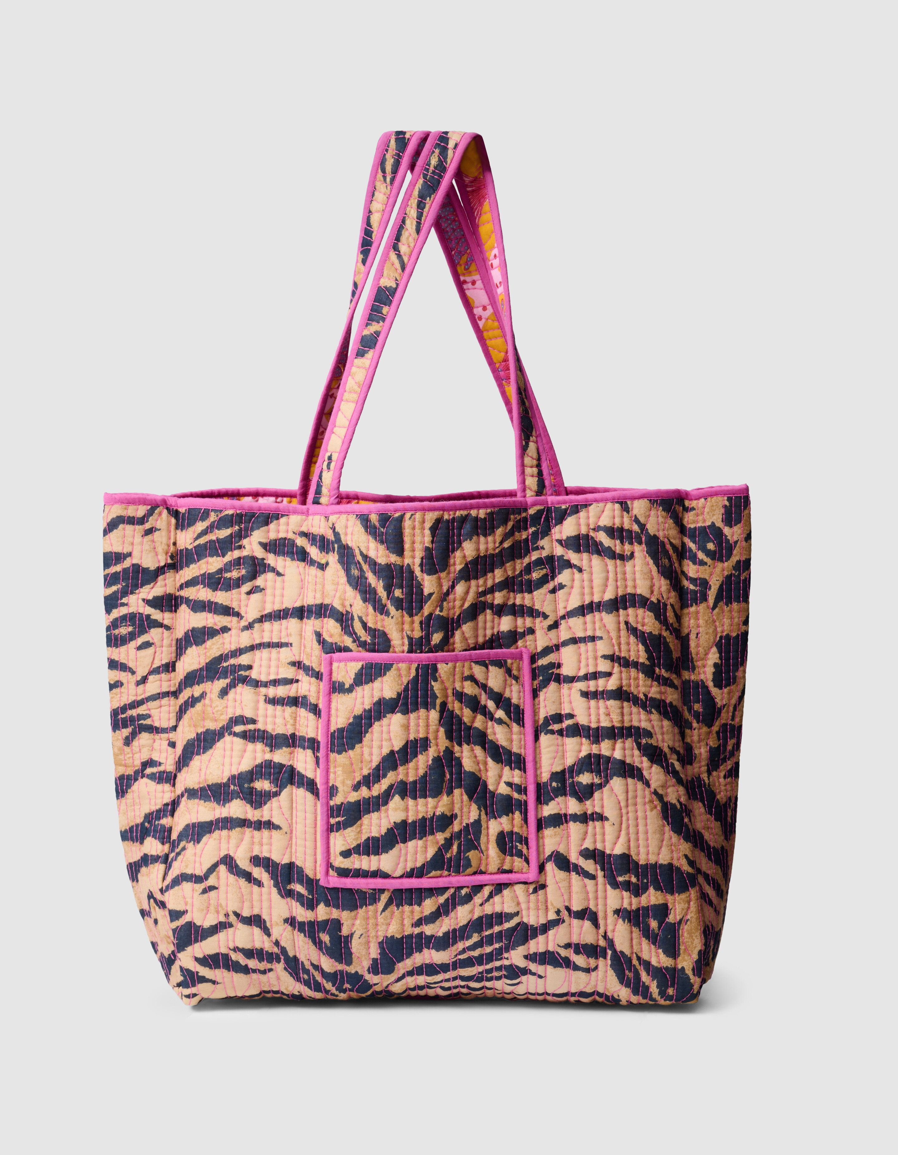Beidseitig bedruckter Shopper Orange SHOEBY ACCESSOIRES