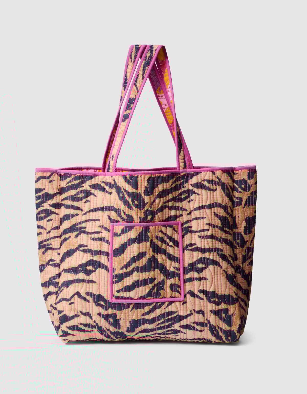 Beidseitig bedruckter Shopper Orange SHOEBY ACCESSOIRES