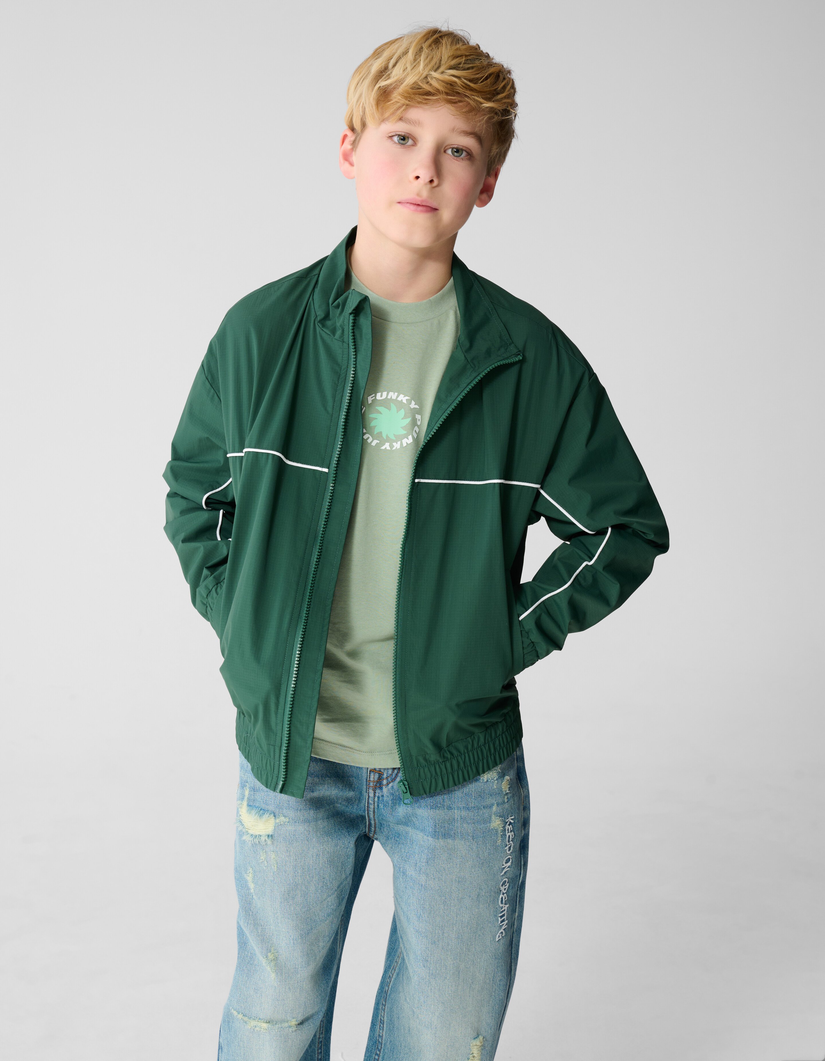 Sportliche Piping Jack Gr&uuml;n SHOEBY BOYS