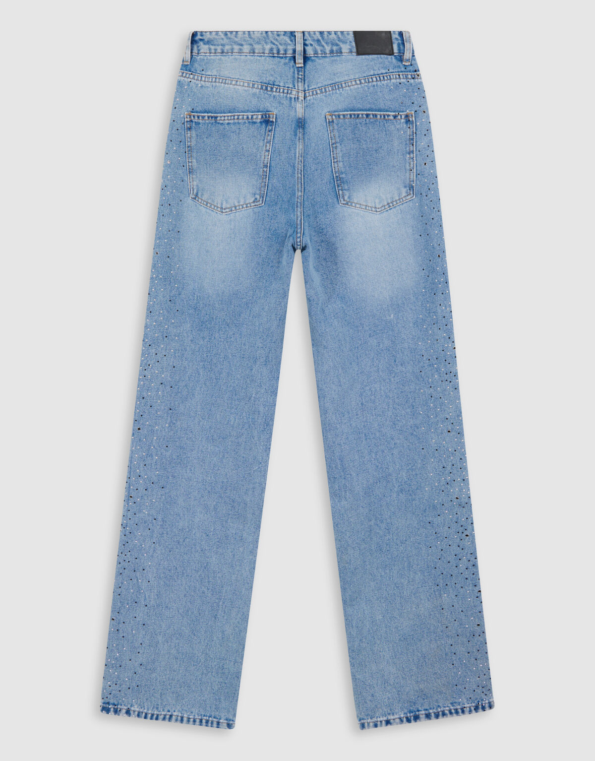 Nieten Straight Fit Jeans Mediumstone SHOEBY WOMEN