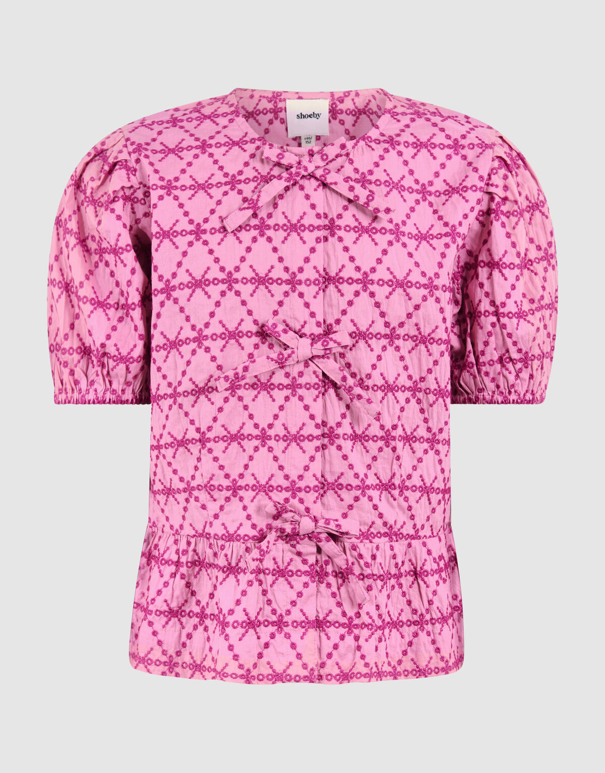 Bluse mit Stickerei und Schleife Rosa SHOEBY GIRLS