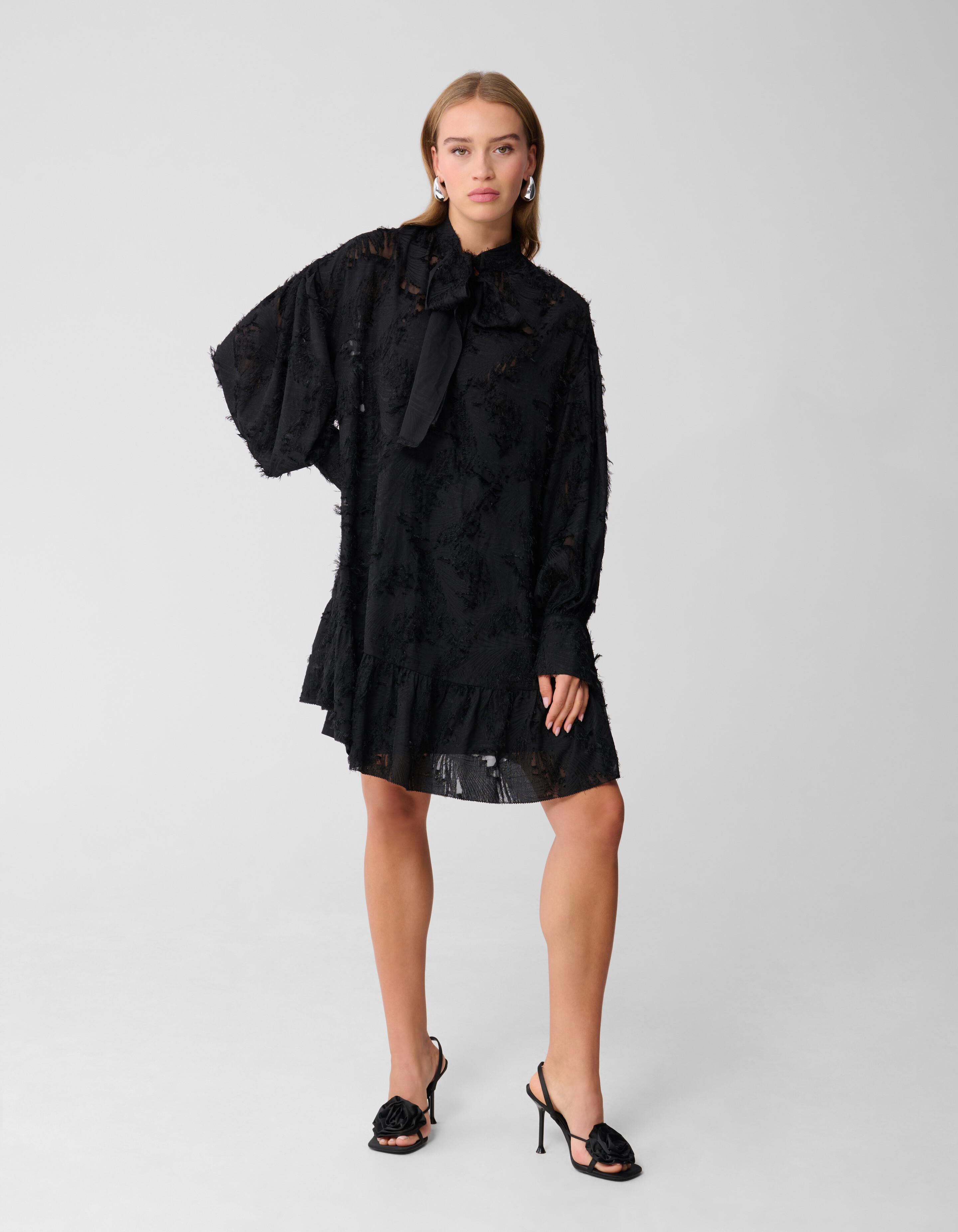 Bow Mini Dress Black SHOEBY WOMEN