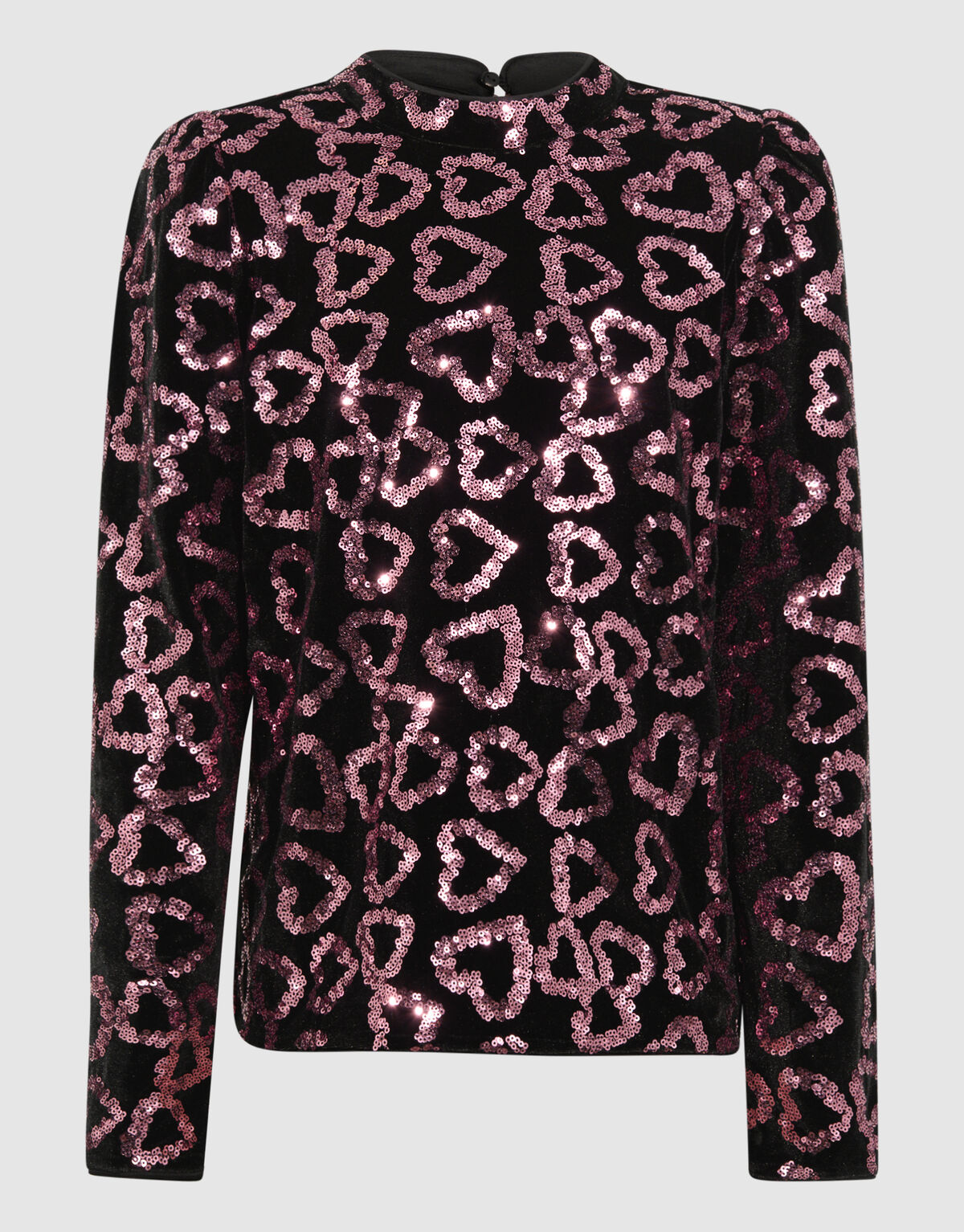 Paillettenherz-Top in Hellrosa SHOEBY GIRLS