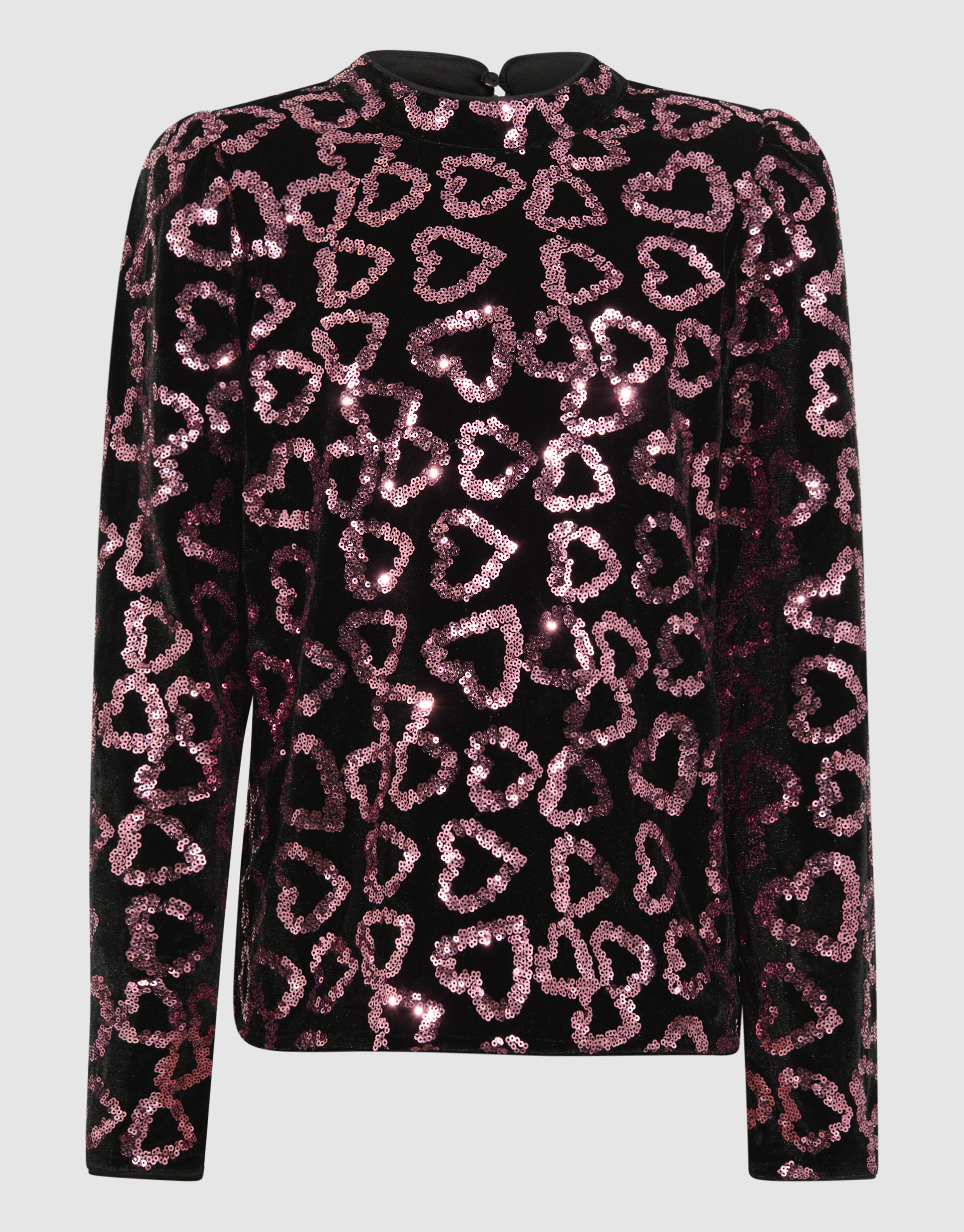 Paillettenherz-Top in Hellrosa SHOEBY GIRLS