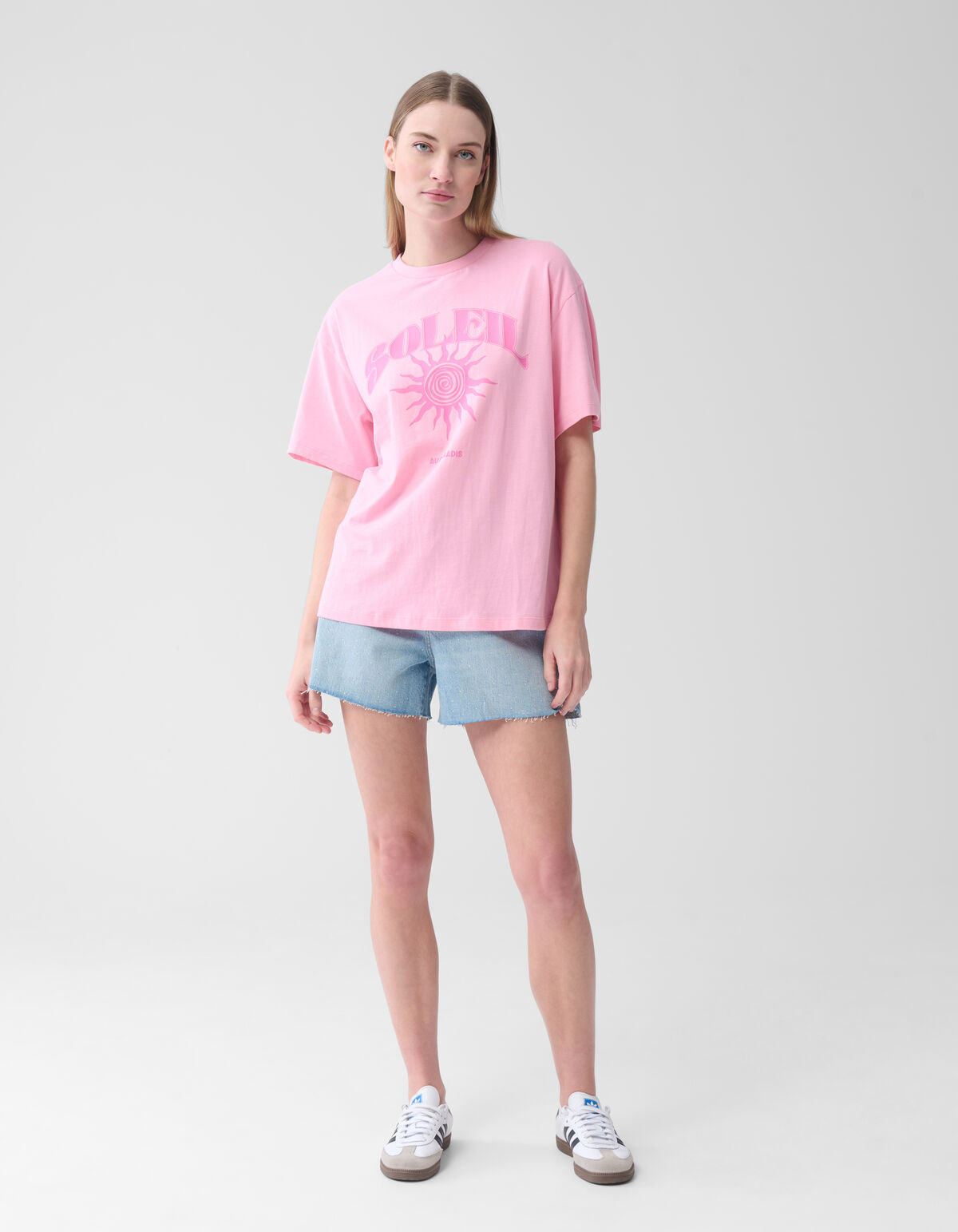 Soleil Kunstwerk T-shirt Rosa SHOEBY WOMEN