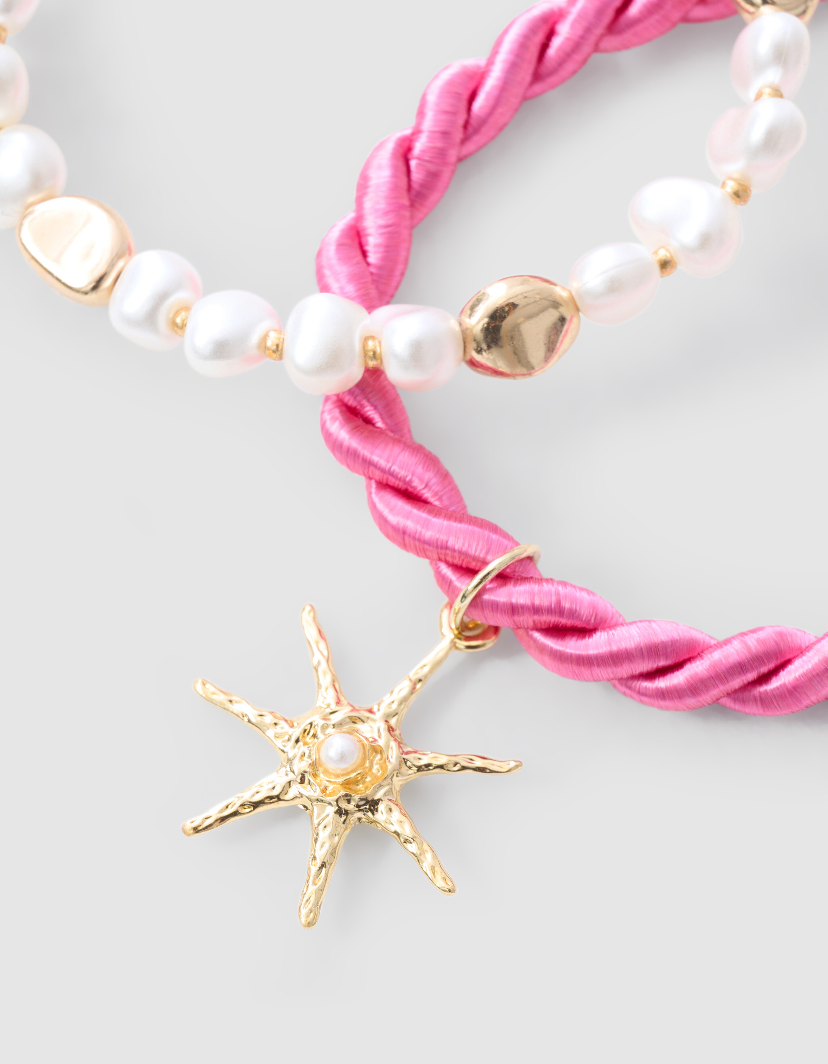 Gedrehte Armbänder Set Orange SHOEBY ACCESSOIRES