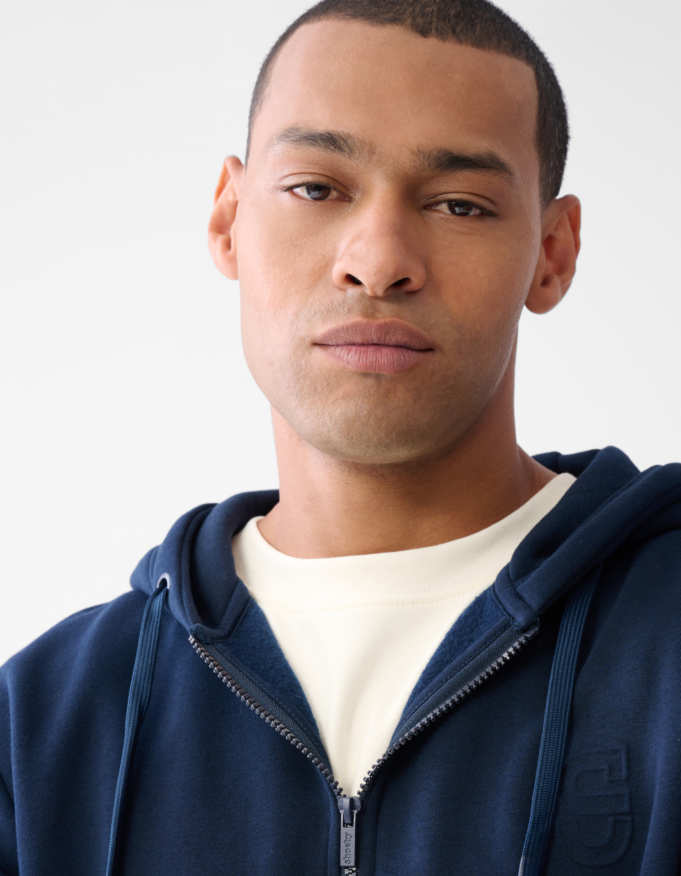 Kapuzenpullover mit Reißverschluss Navy SHOEBY MEN