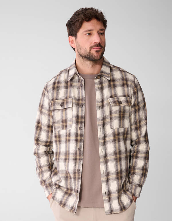 Ruiten Hemd Hellbraun SHOEBY MEN