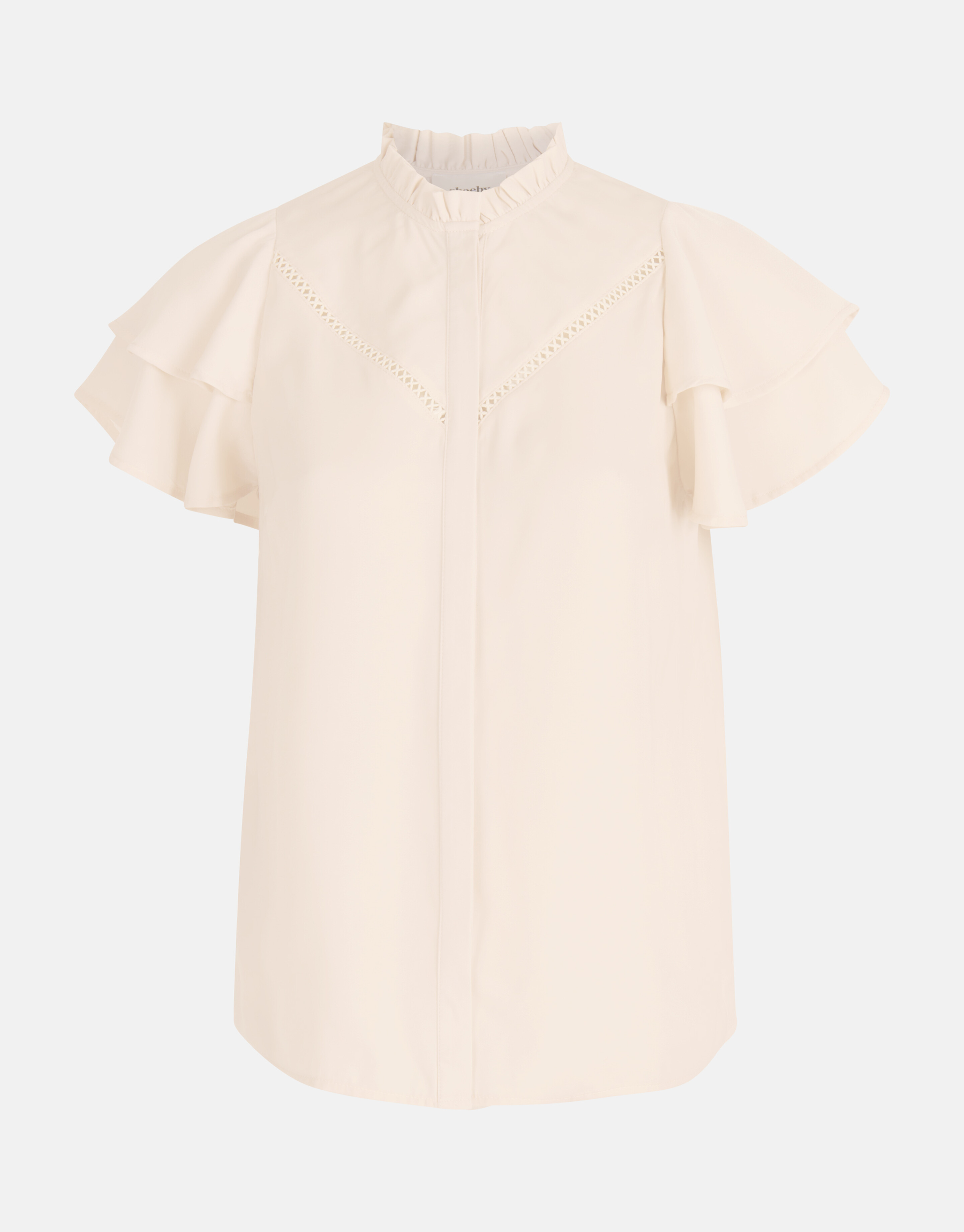Tape Detail Top Off White SHOEBY WOMEN