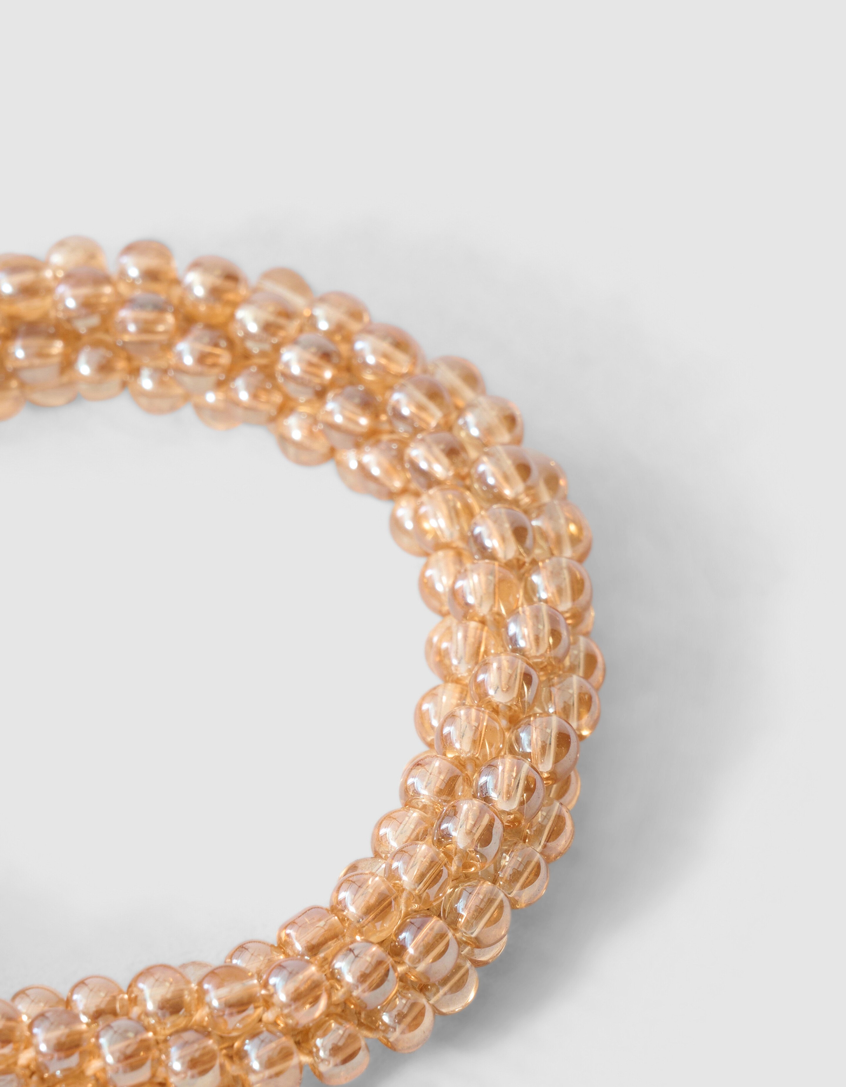 Perlenbesetztes Haargummi Gold SHOEBY ACCESSOIRES