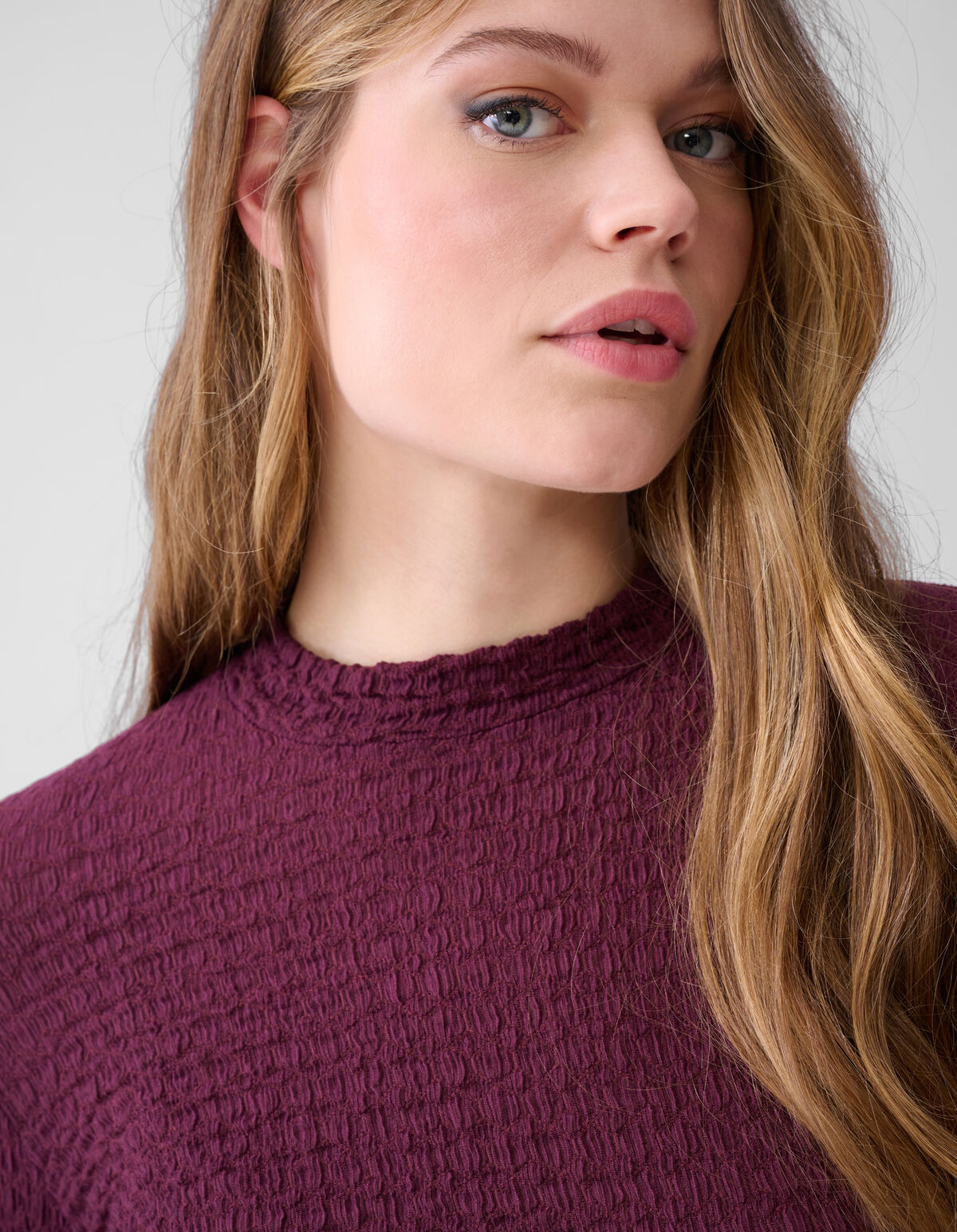 Crinkle Top Dunkelrot SHOEBY WOMEN