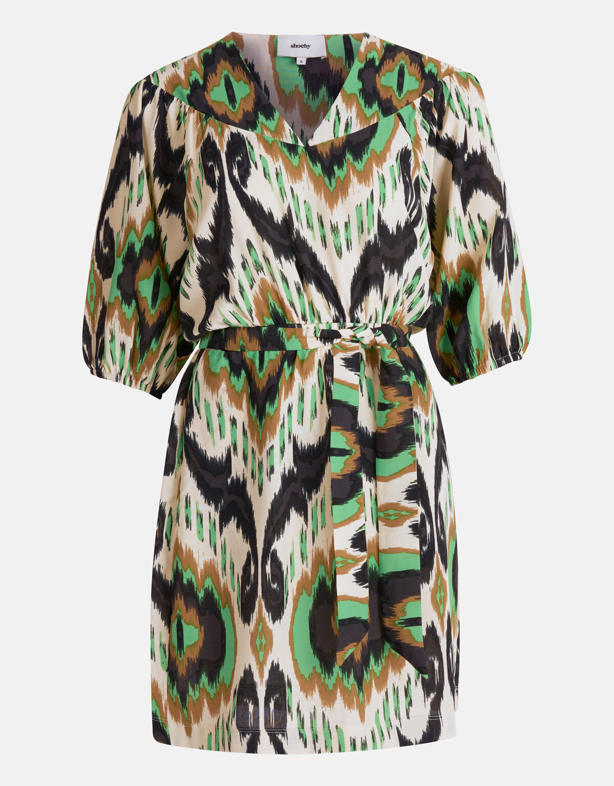 Graphic Print Kleid Grün SHOEBY WOMEN