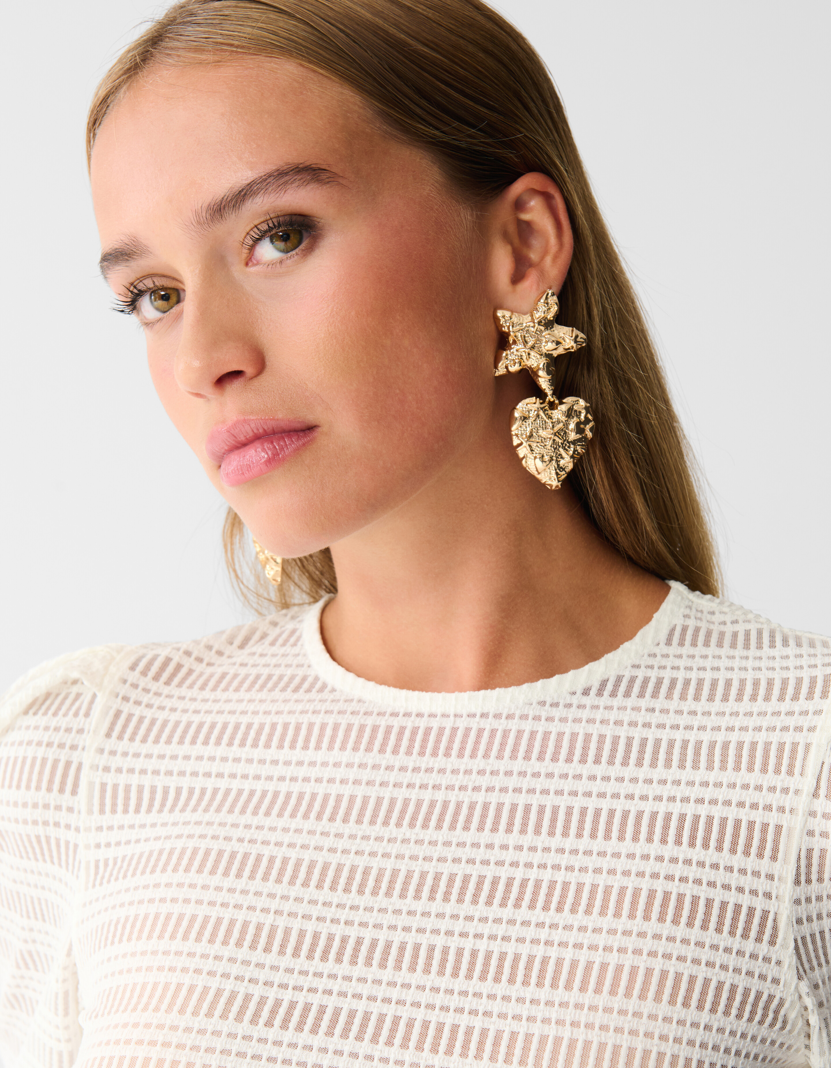 Bluse mit Maschenstruktur Off White SHOEBY WOMEN