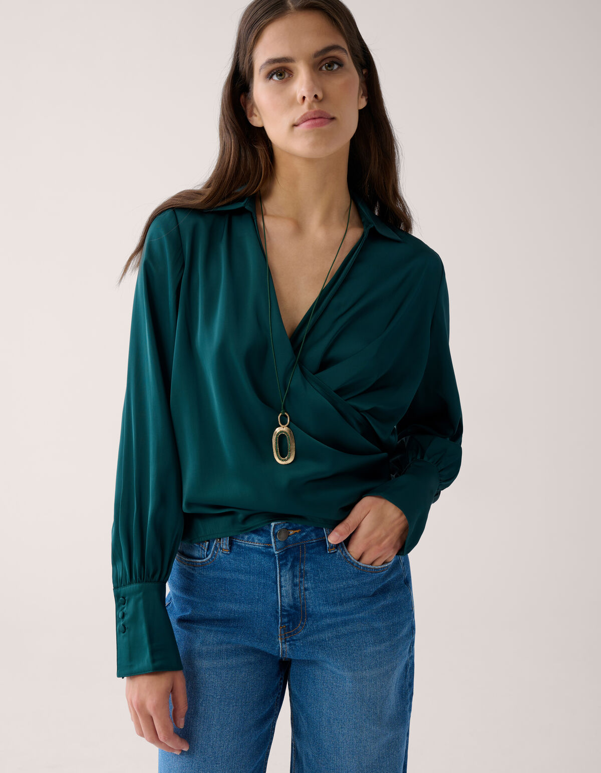 Knotenbluse Grün von Mieke SHOEBY WOMEN
