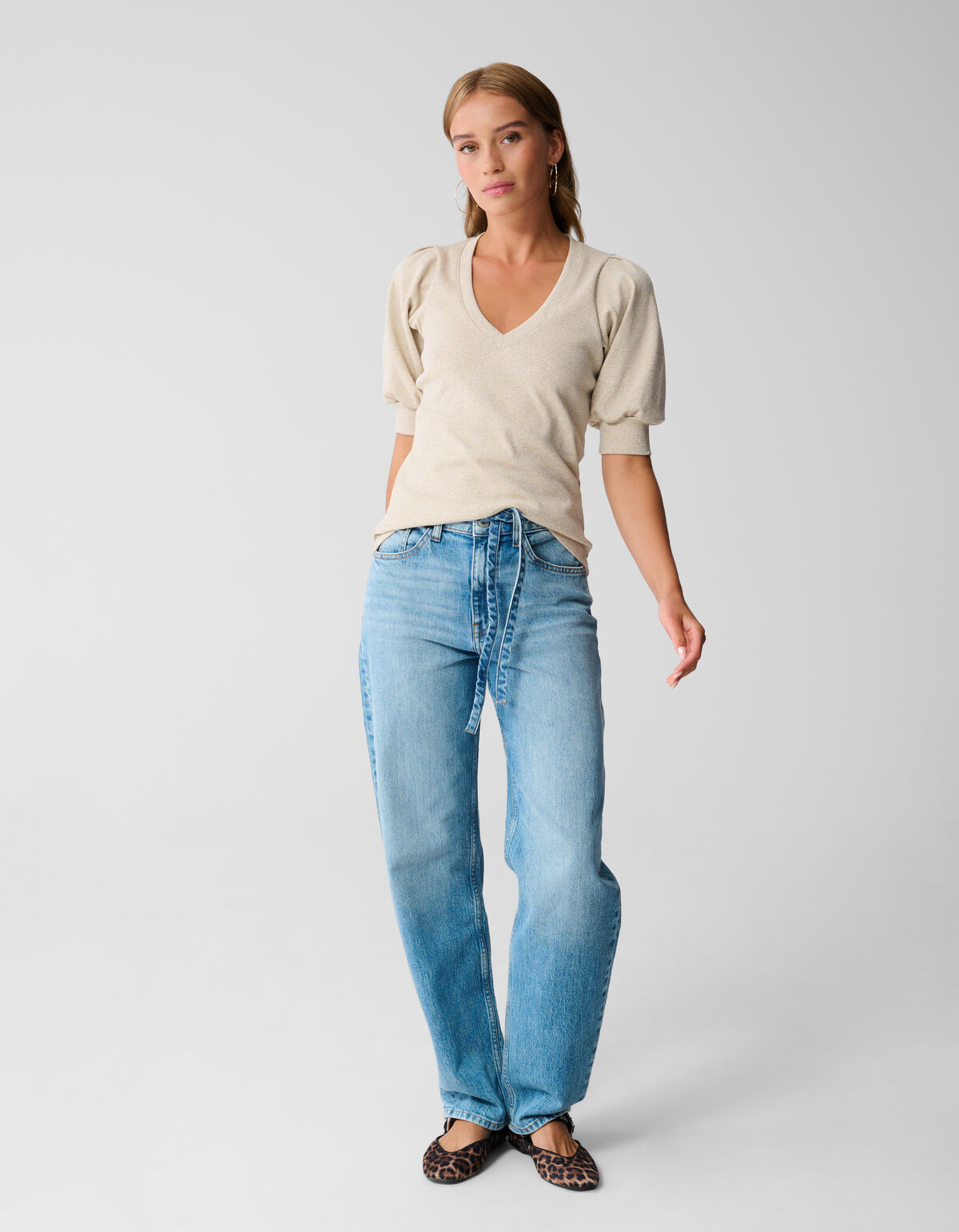 Balloon Fit Jeans Dunkelblau SHOEBY WOMEN