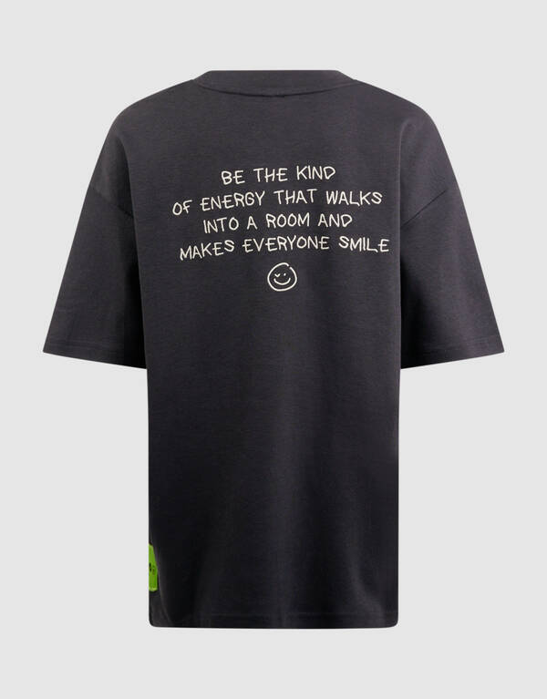 Smiley Artwork T-Shirt Dunkelgrau SHOEBY BOYS