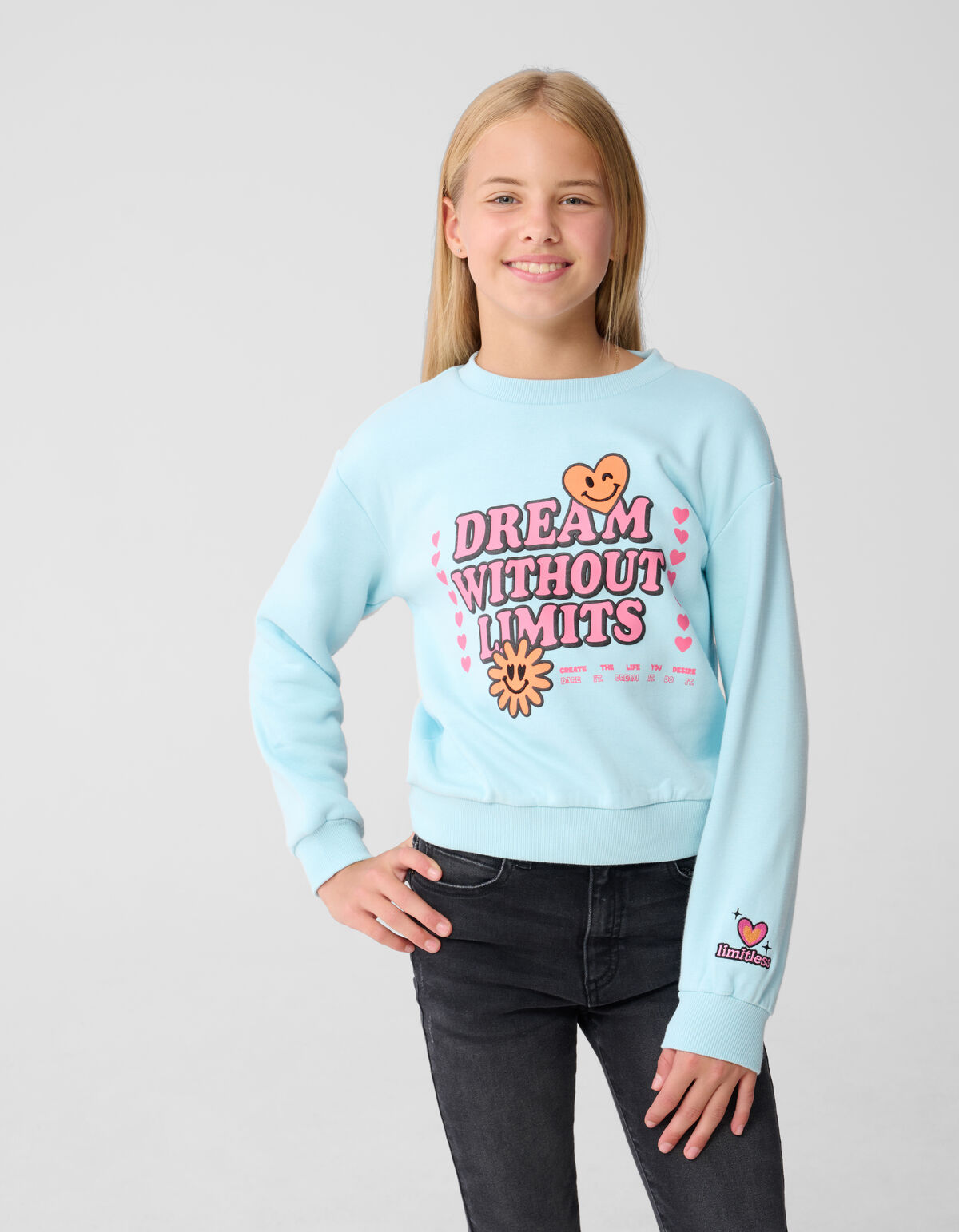 Dream Artwork Pullover Hellblau SHOEBY GIRLS