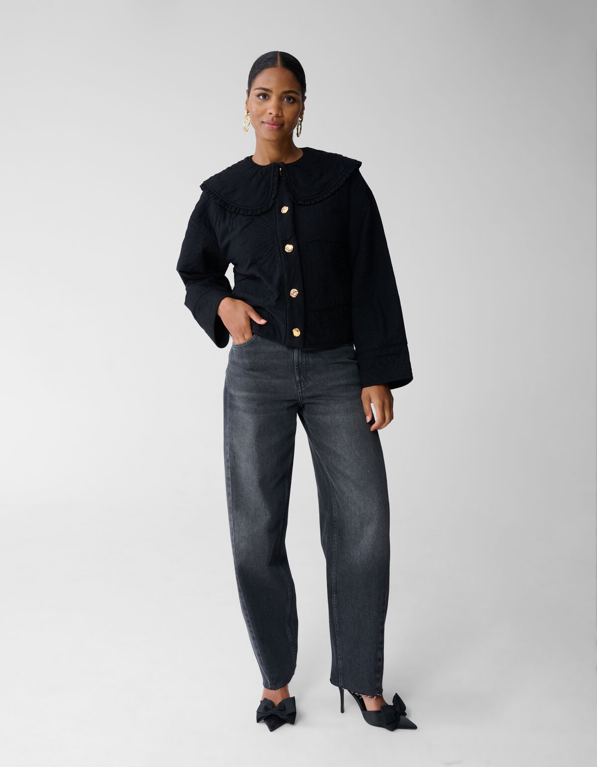 Gepolsterte Sonnenjacke Schwarz SHOEBY WOMEN