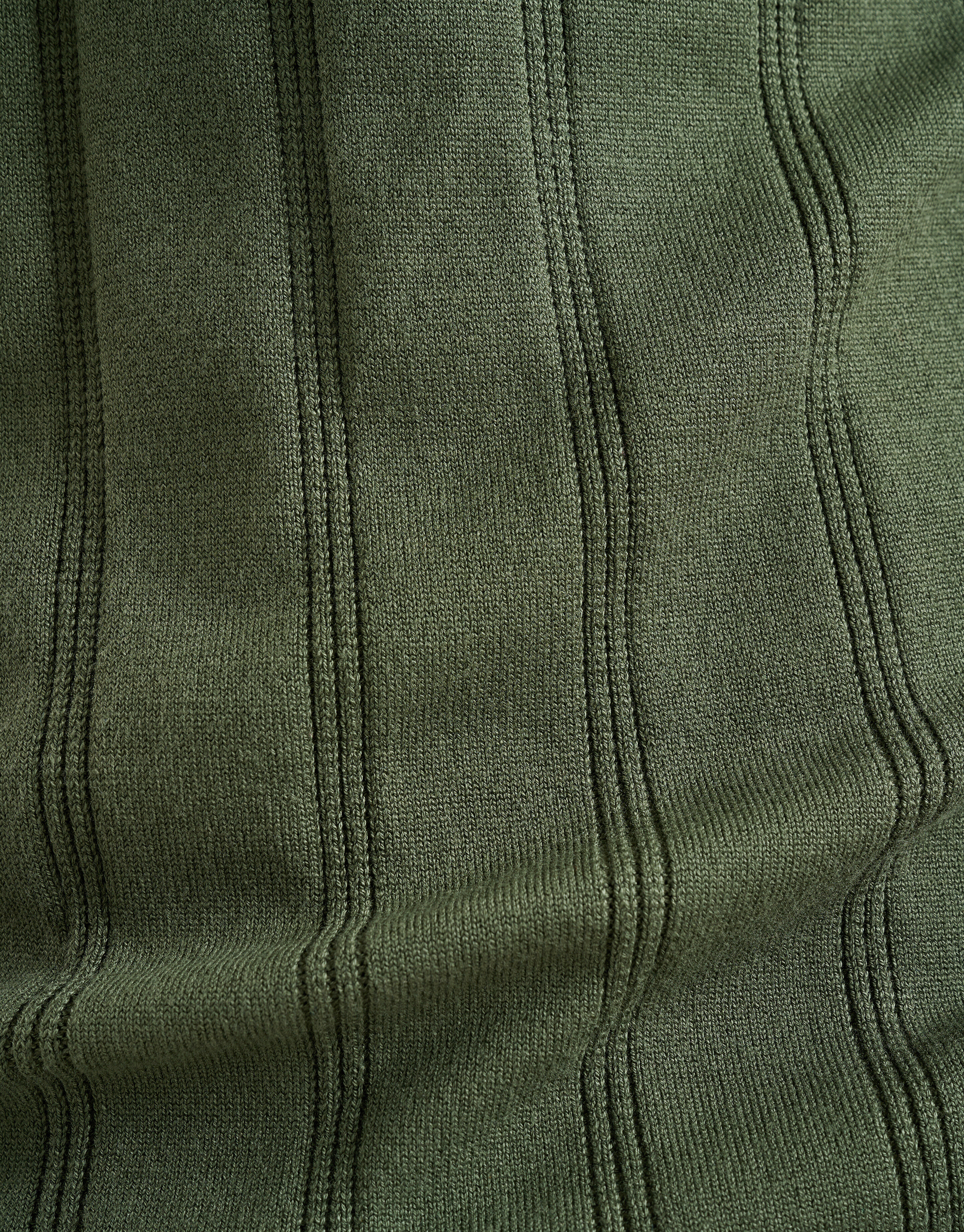 Strick-T-Shirt Dunkelgrün SHOEBY MEN