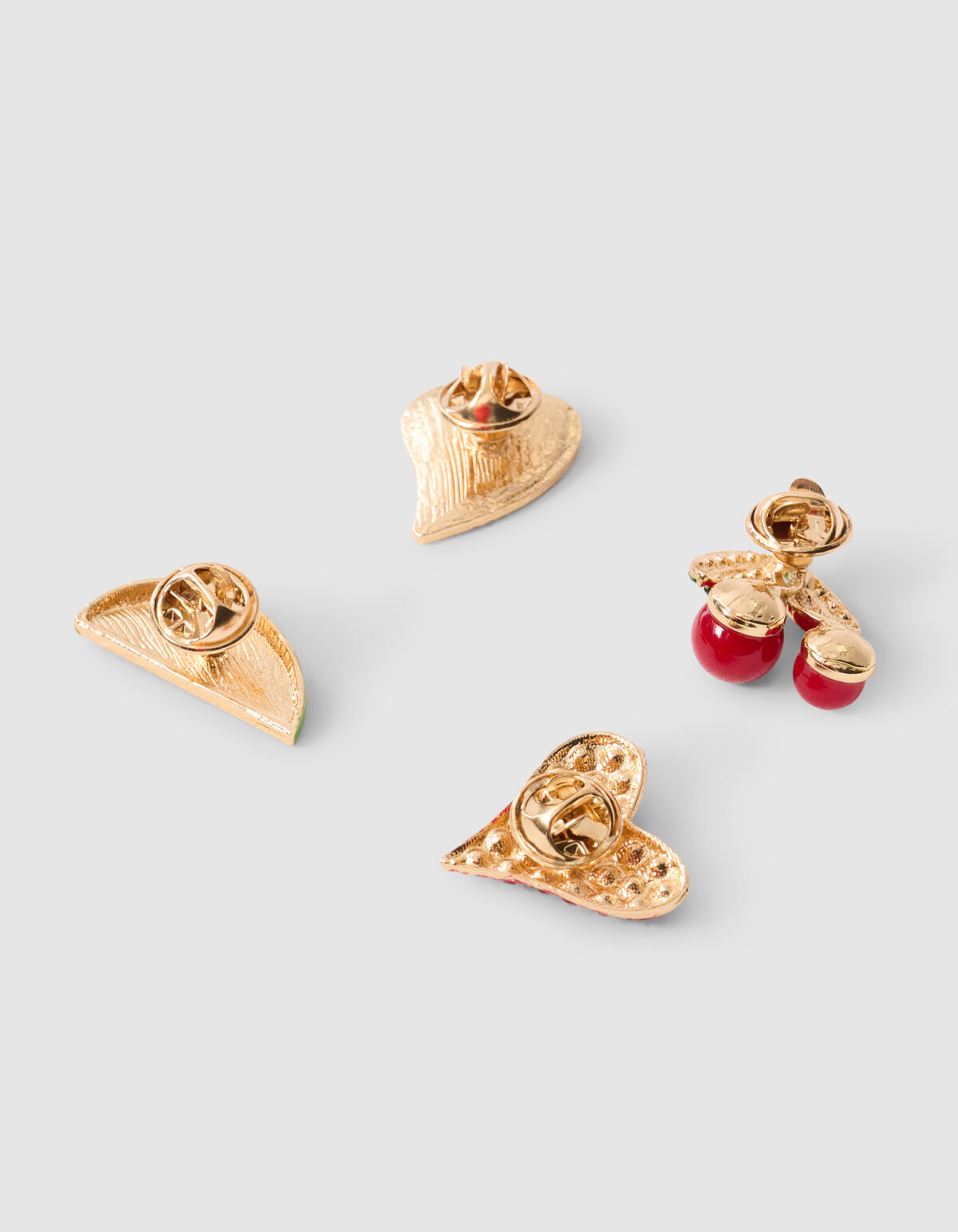 Broschen-Set Rot SHOEBY ACCESSOIRES