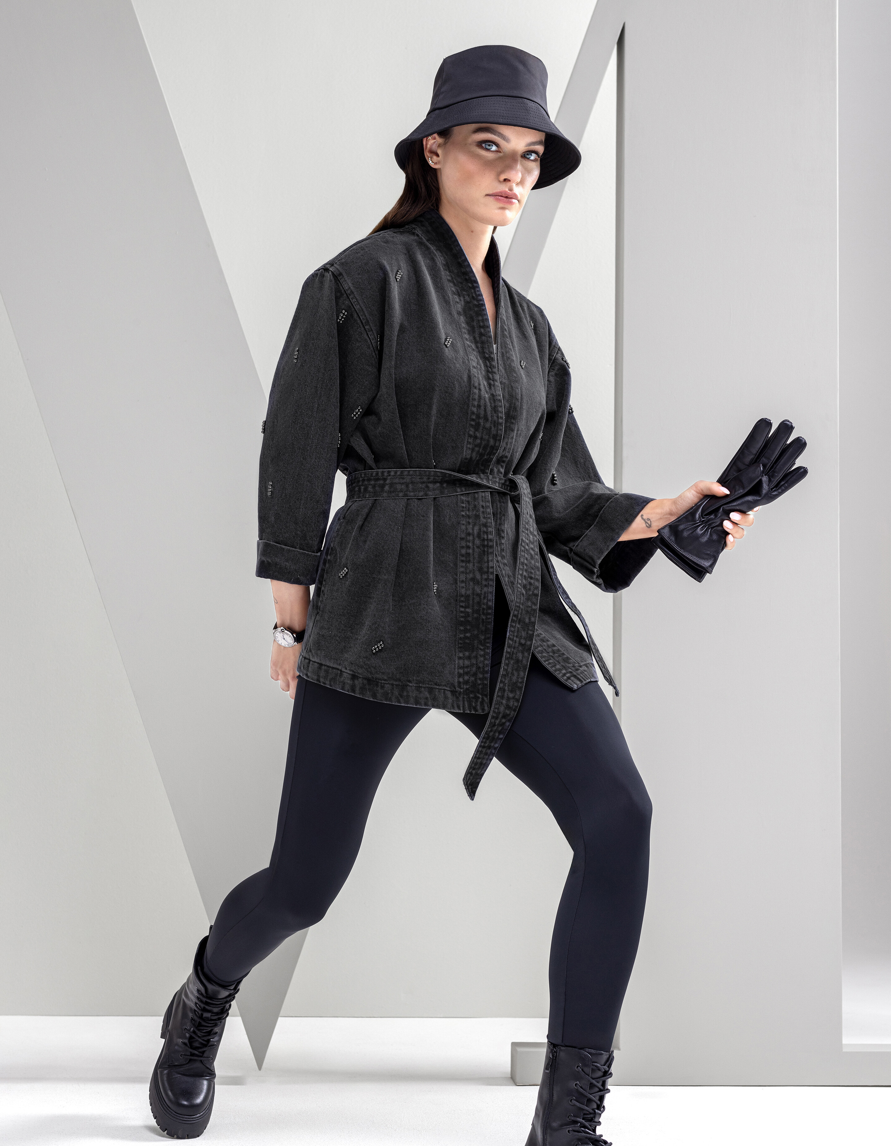 Kimono aus gewaschenem Denim von Mieke SHOEBY WOMEN