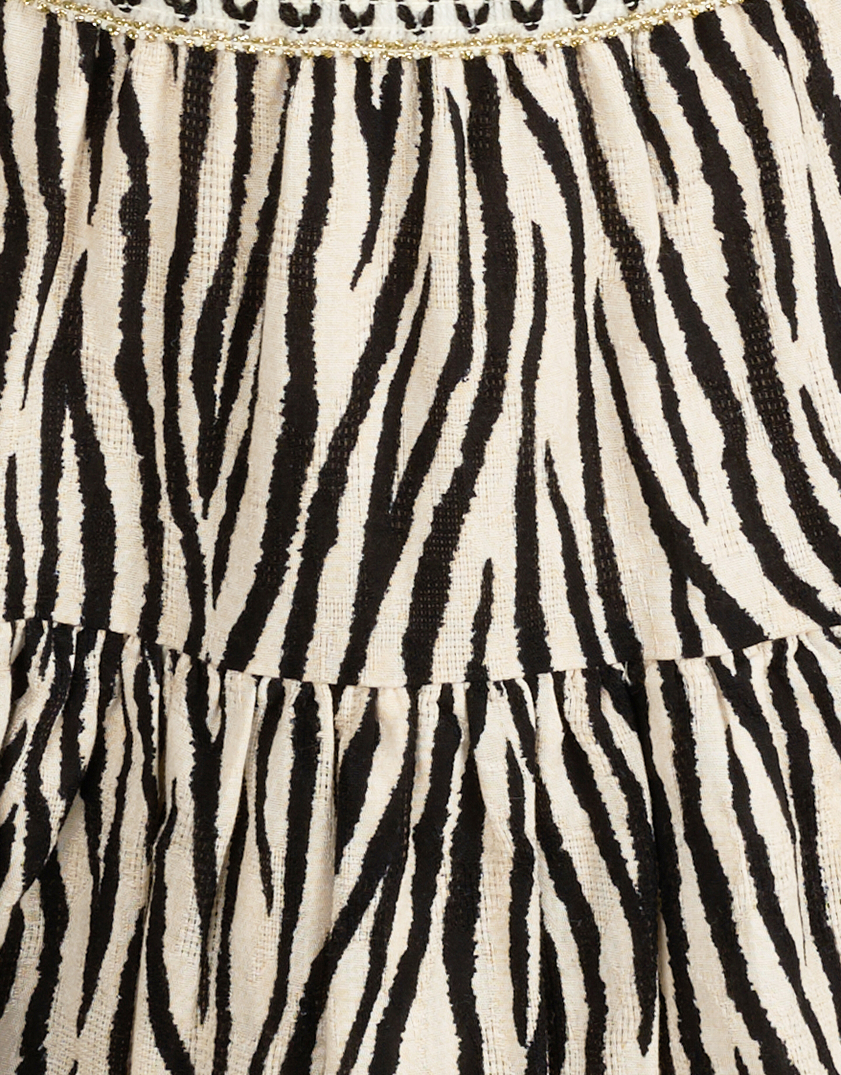 Zebra-Print-Rock Schwarz/ Off-white SHOEBY GIRLS
