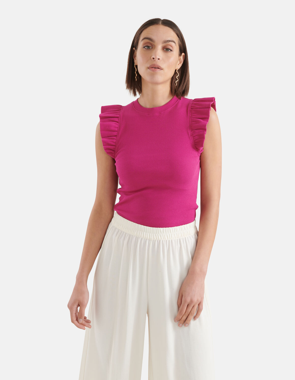 Rüschen-Top Rosa SHOEBY WOMEN