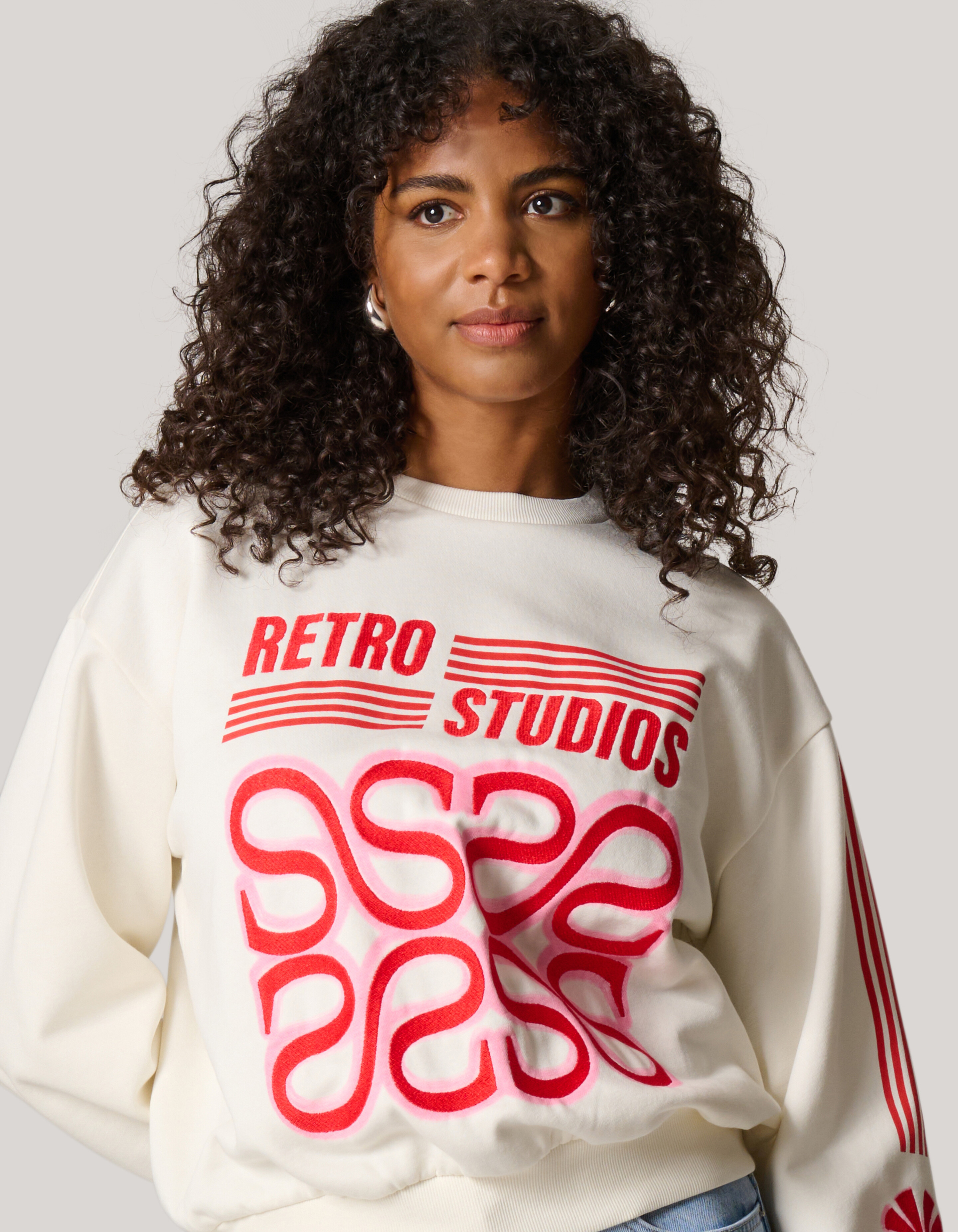 Retro Studio Pullover Off White SHOEBY WOMEN