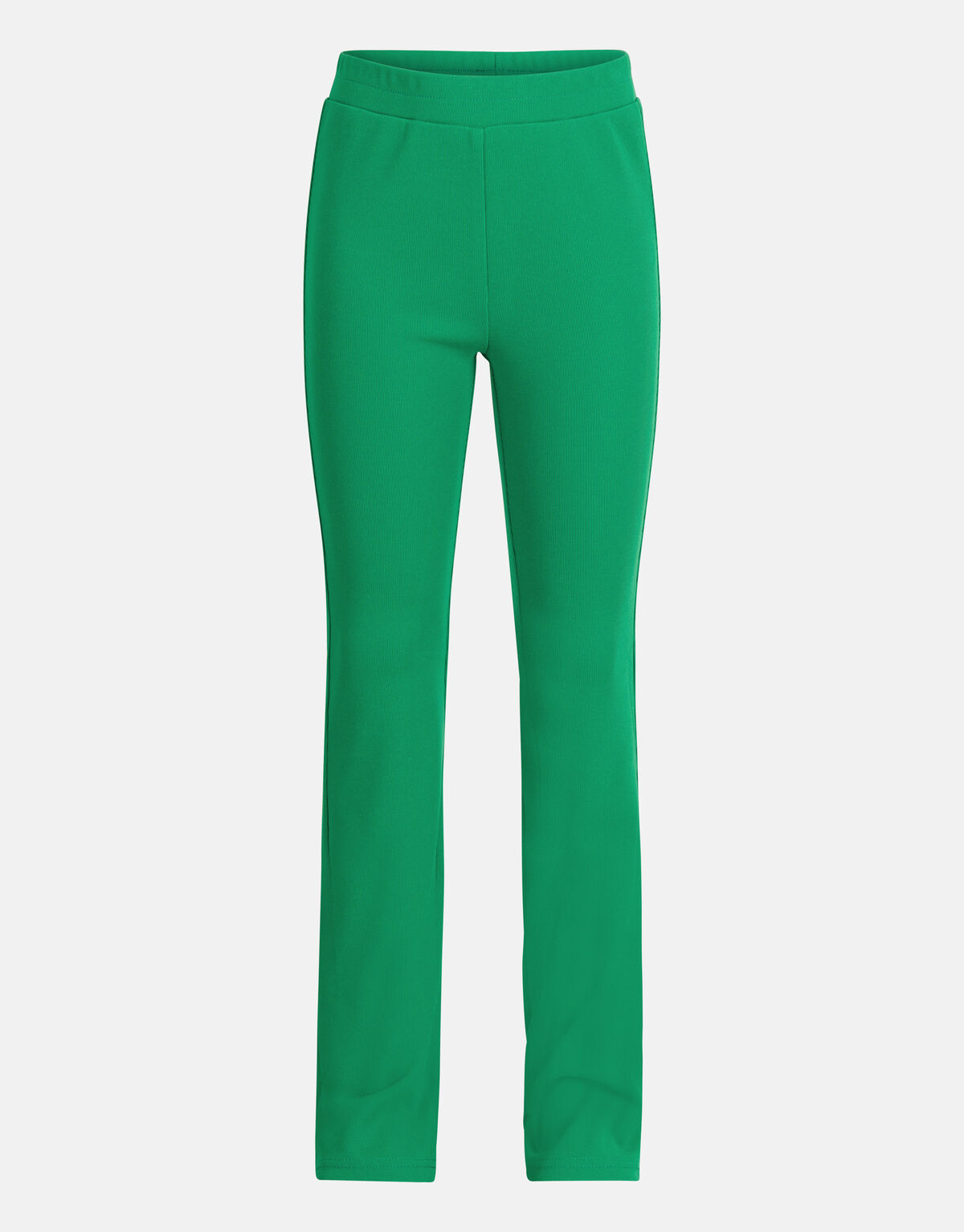 Ausgestellte Rippen-Leggings Grün SHOEBY GIRLS