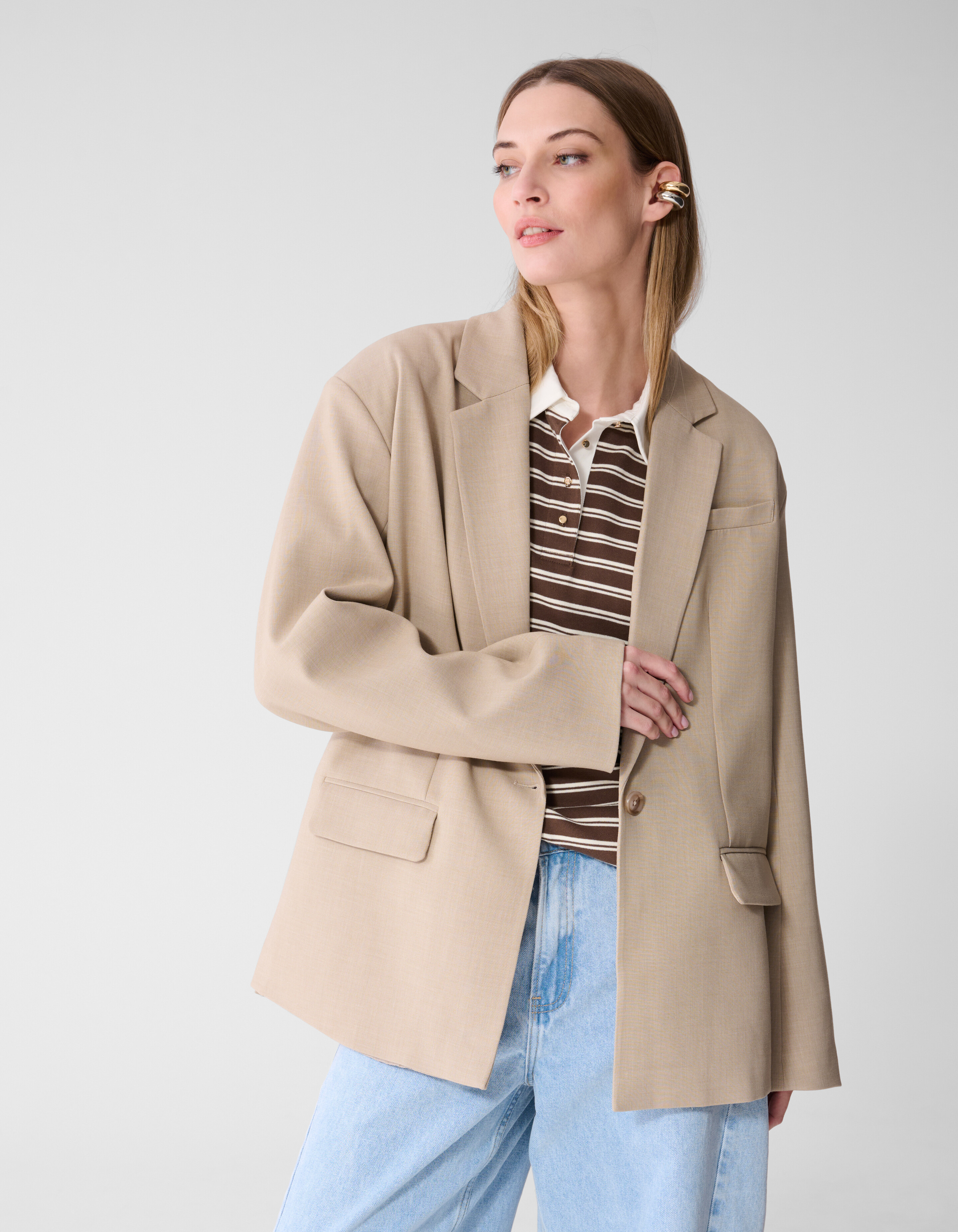 Melange-Blazer Sand SHOEBY WOMEN