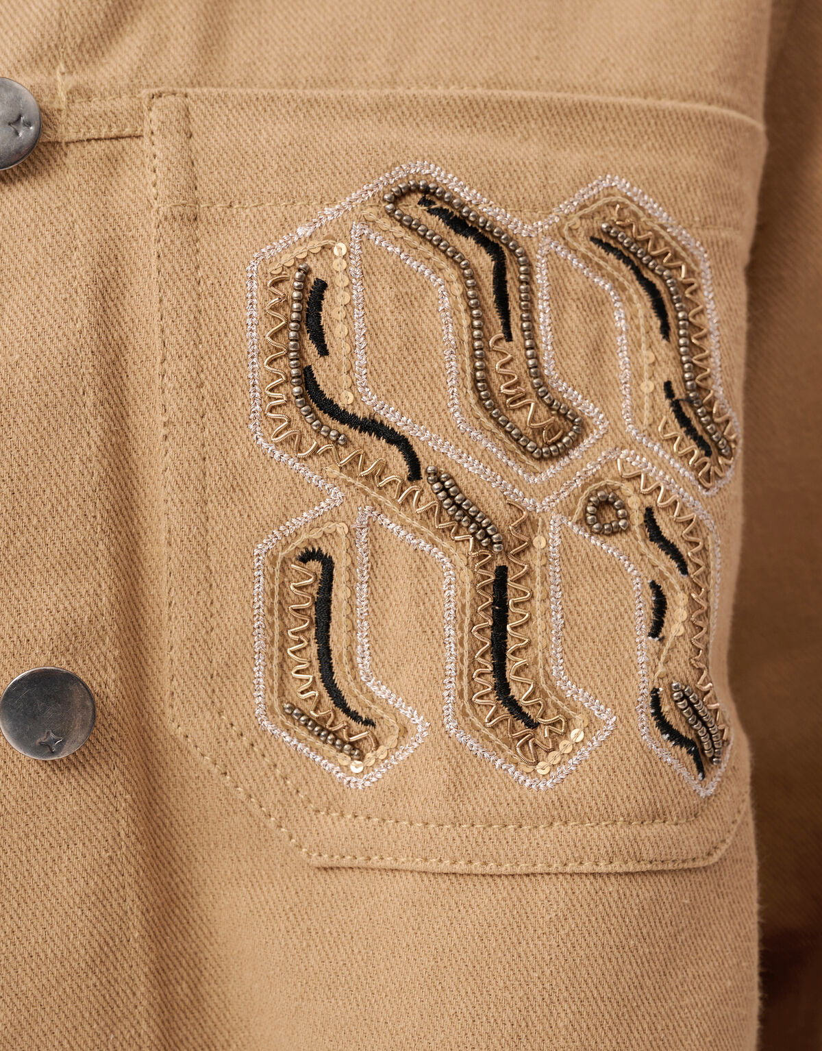 &Uuml;bergro&szlig;e Stickerei Jack Camel SHOEBY WOMEN