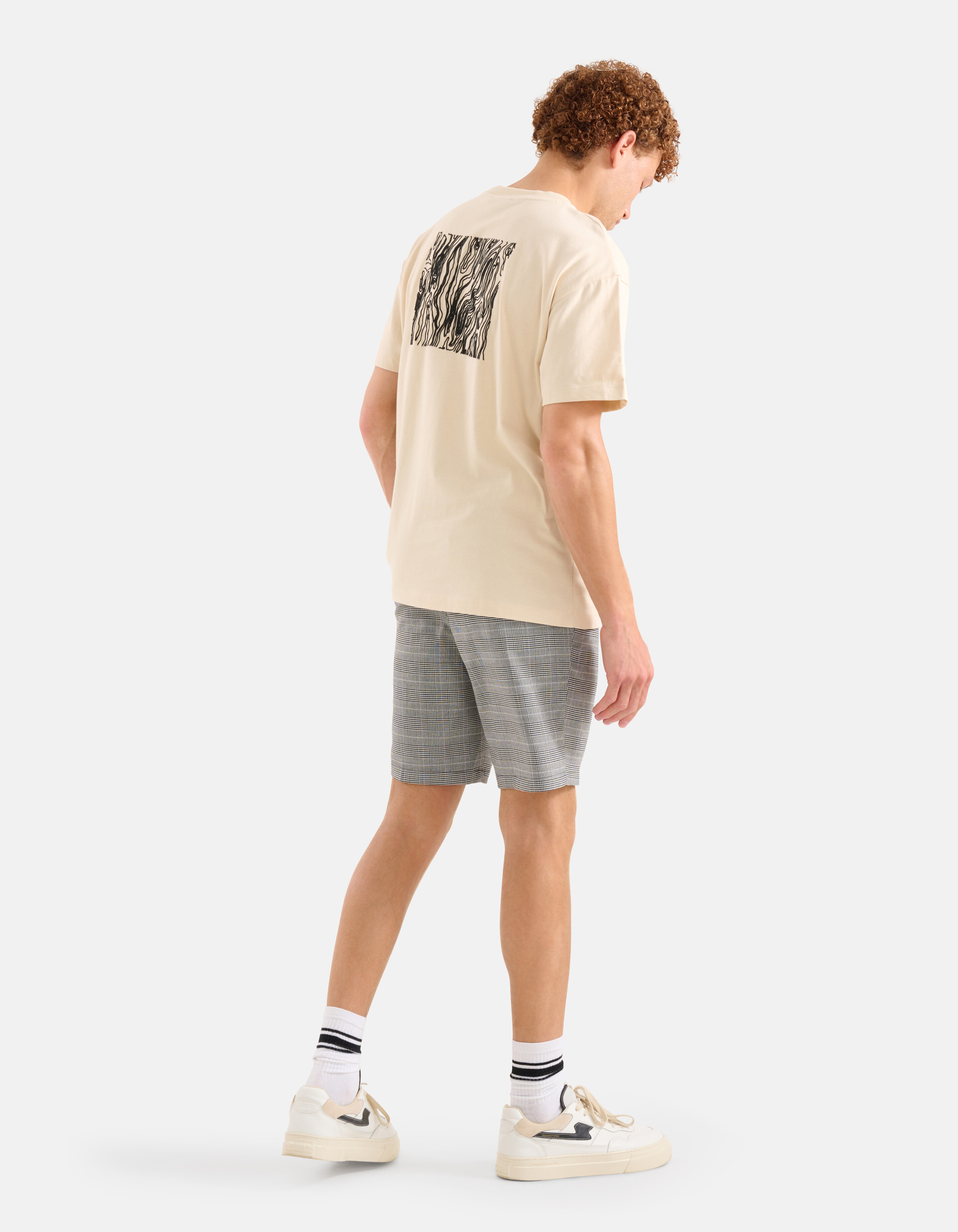Karierte Shorts hellgrau SHOEBY MEN