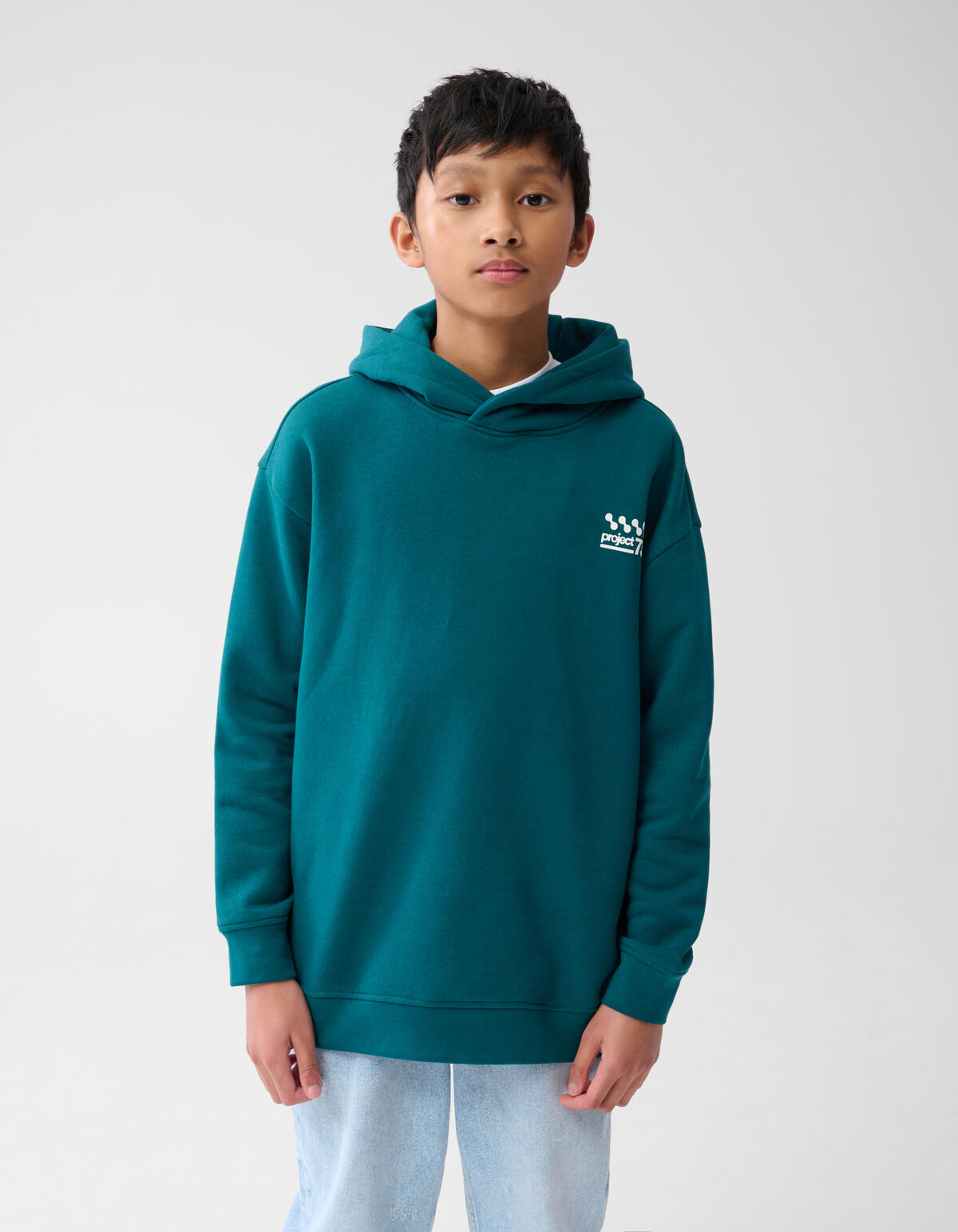 Basic Text Hoodie Dunkelgrün SHOEBY BOYS