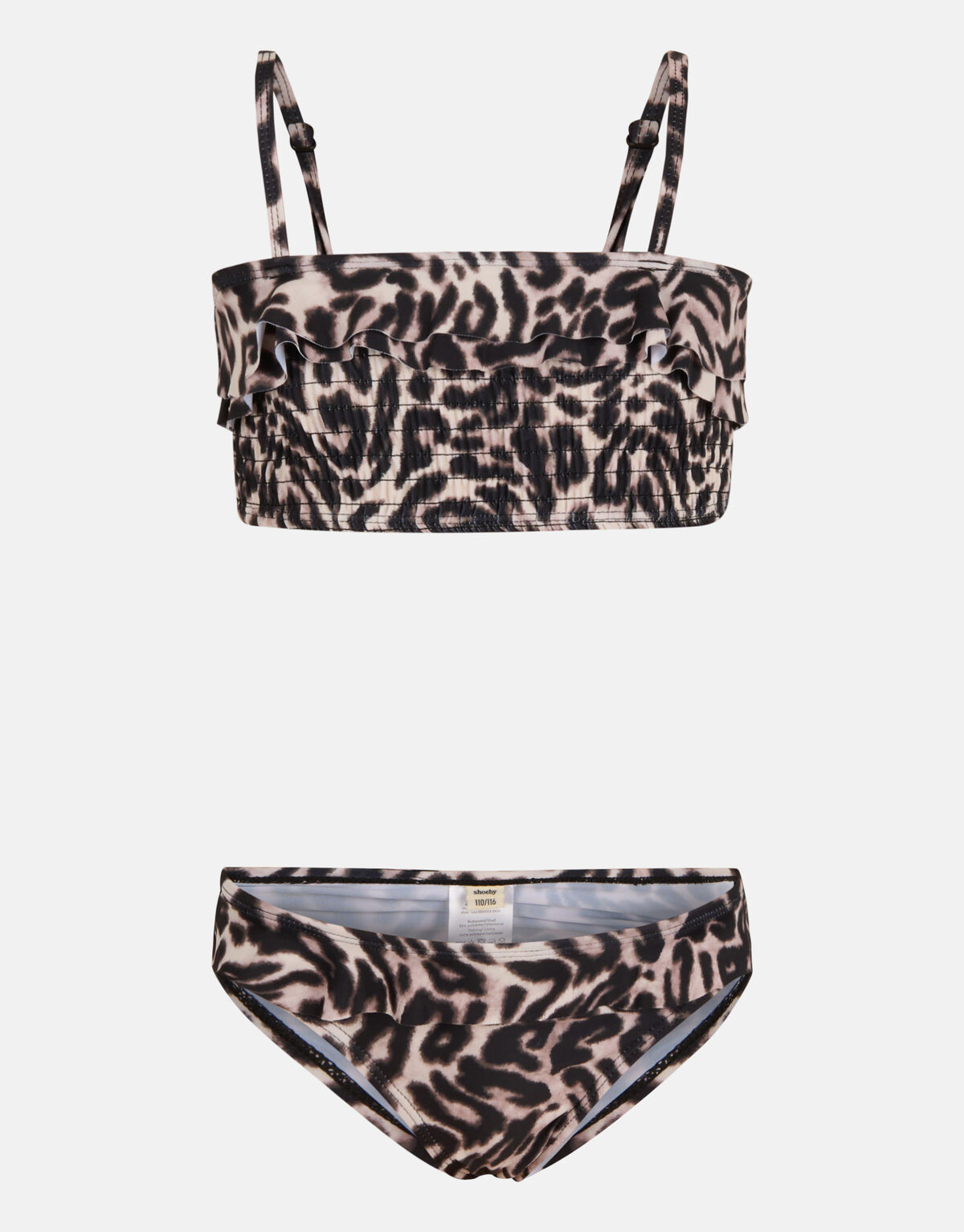Smock Bikini mit Leopardenmuster Braun SHOEBY GIRLS
