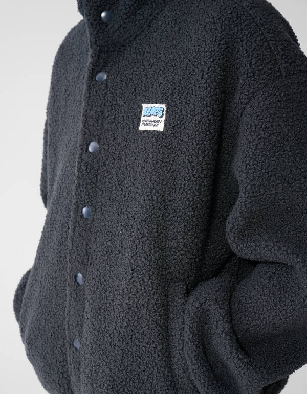 Relaxed Teddyjacke Dunkelgrau SHOEBY BOYS