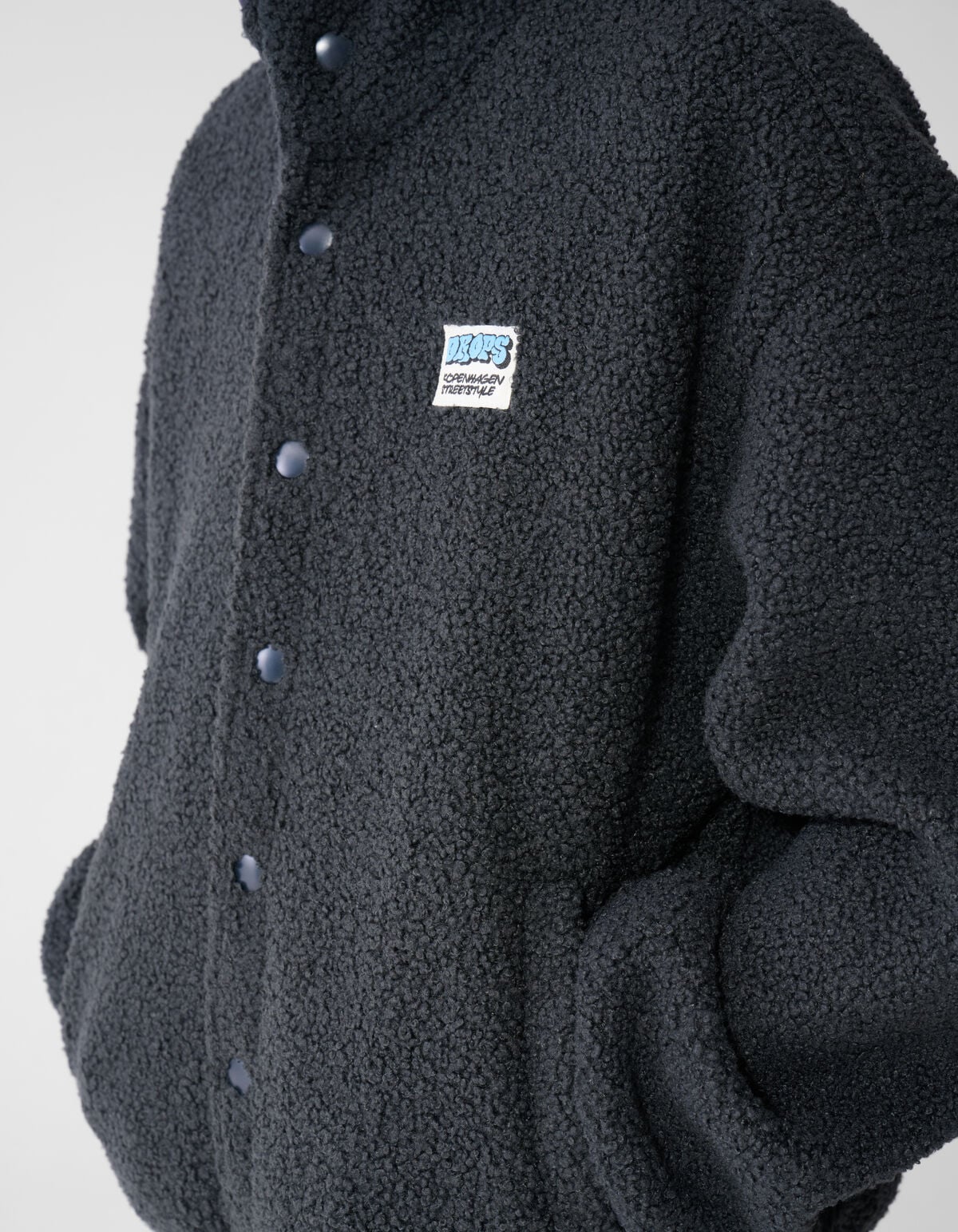 Relaxed Teddyjacke Dunkelgrau SHOEBY BOYS