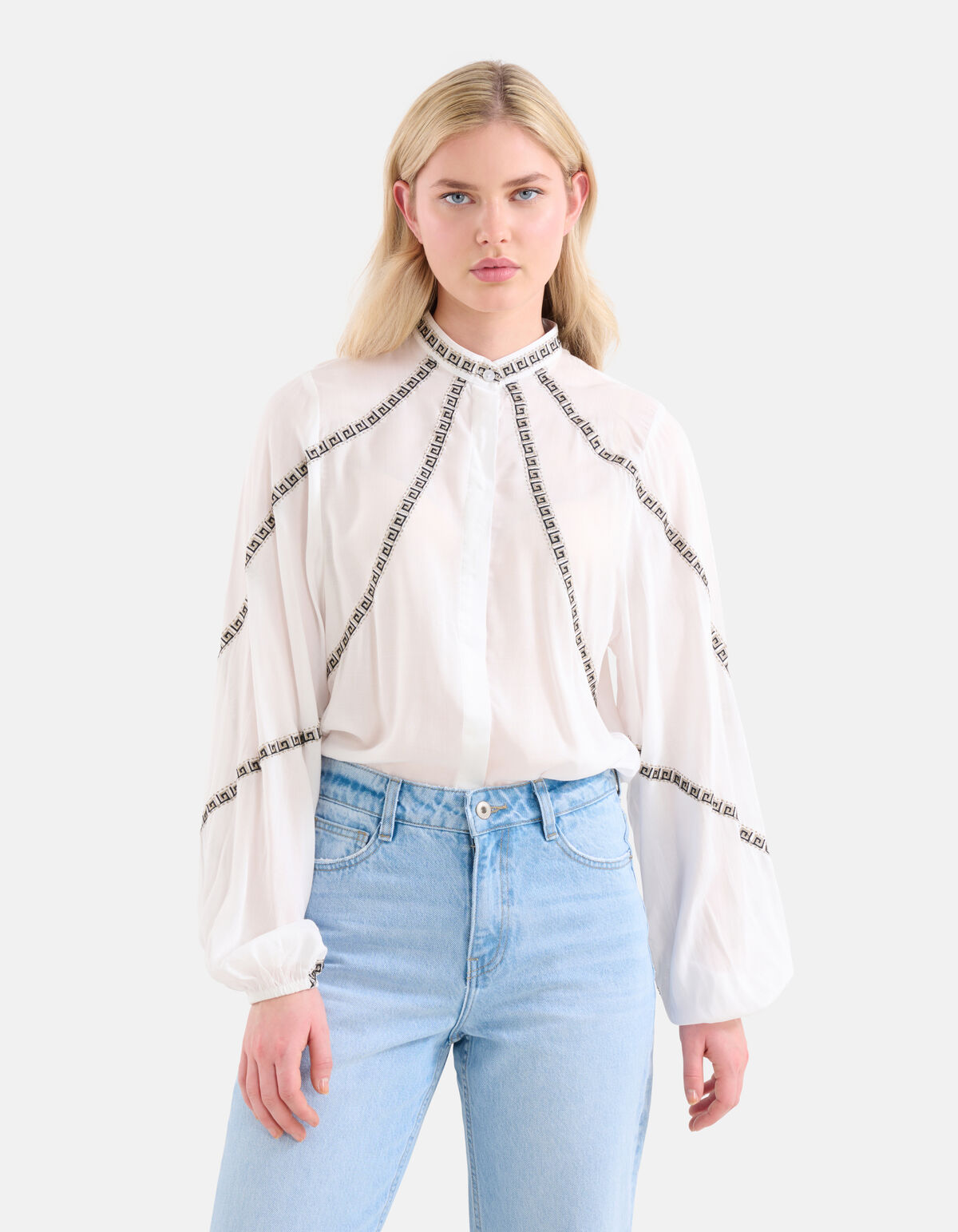 Tape Blouse Gebroken Wit SHOEBY WOMEN