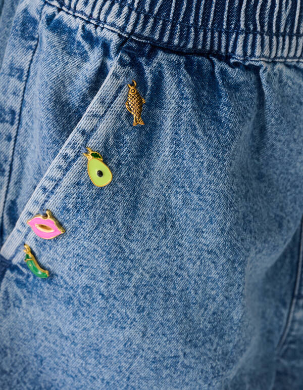 Charm Denim Shorts Blau SHOEBY GIRLS